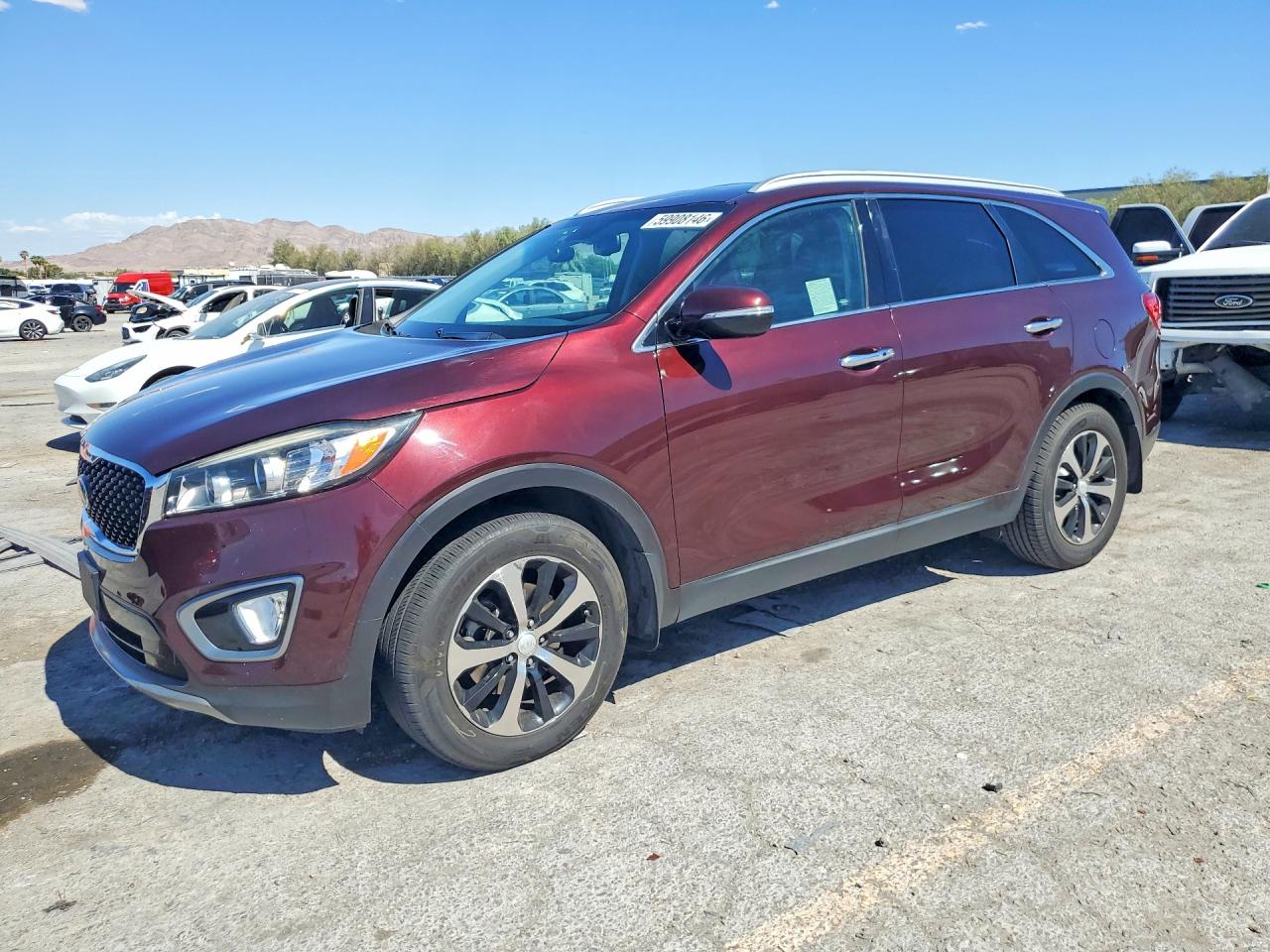 2016 Kia Sorento Ex Темно-бордовый vin: 5XYPH4A52GG186251