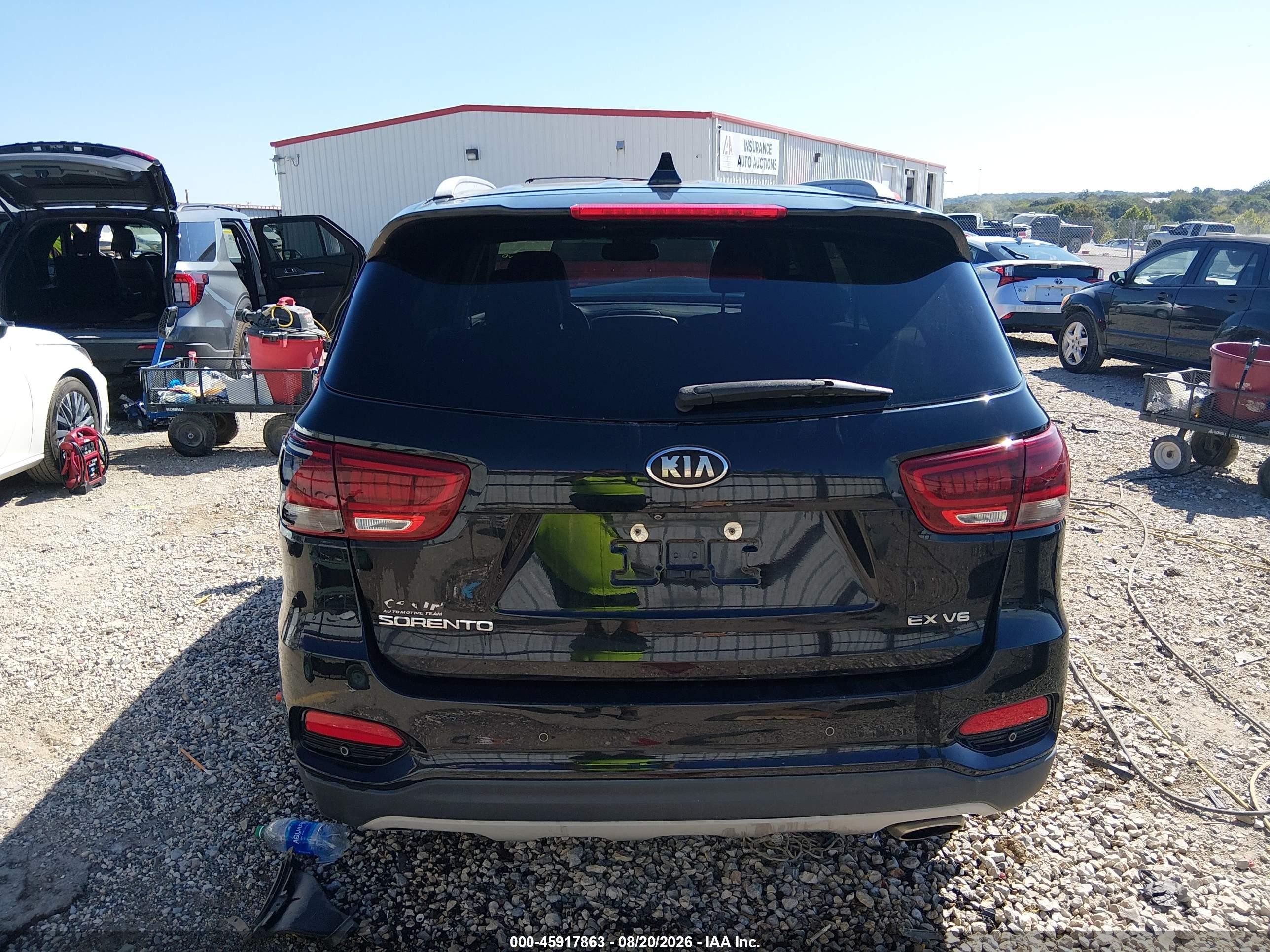 2019 Kia Sorento 3.3l Ex Черный vin: 5XYPH4A52KG567669