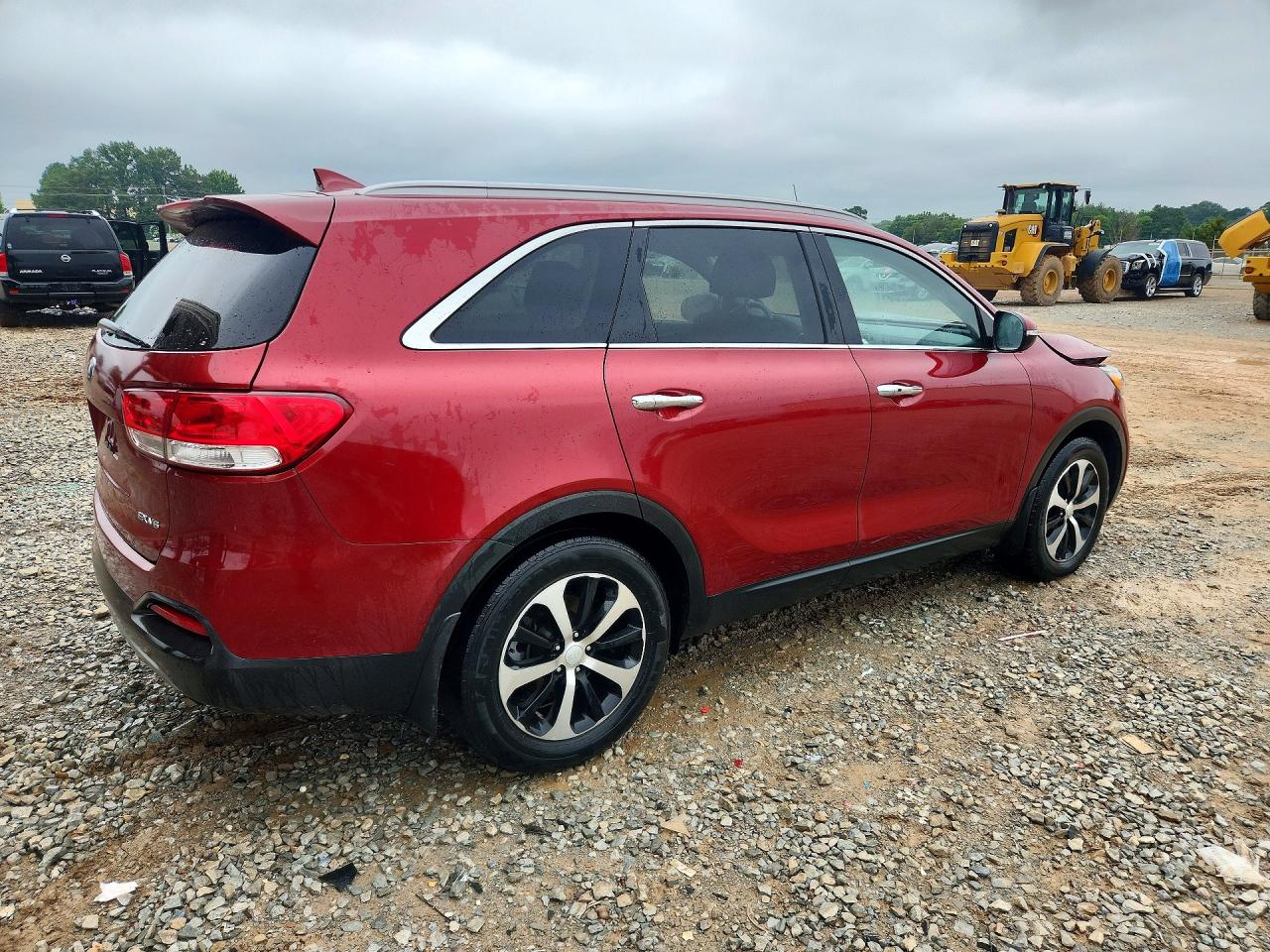 2018 Kia Sorento Ex Maroon vin: 5XYPH4A54JG409090