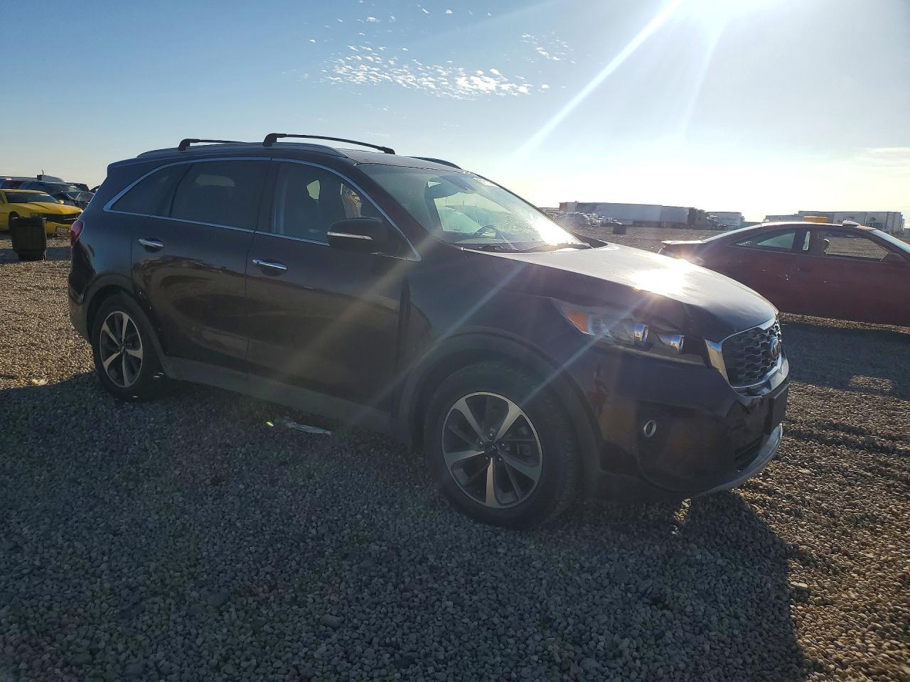 2019 Kia Sorento Ex V6 Burgundy vin: 5XYPH4A54KG457142