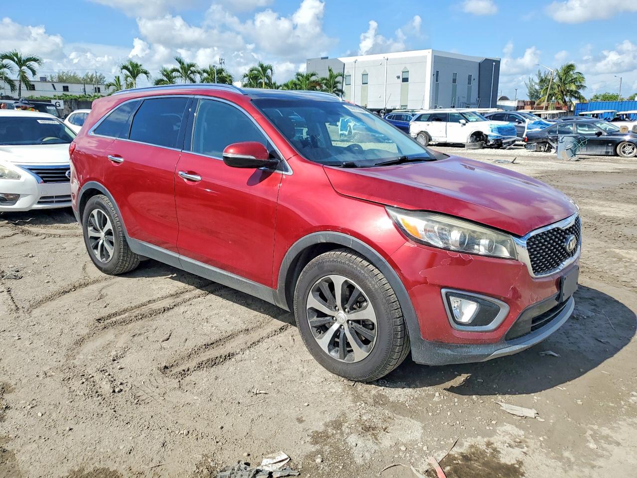 2016 Kia Sorento Ex Red vin: 5XYPH4A56GG041830