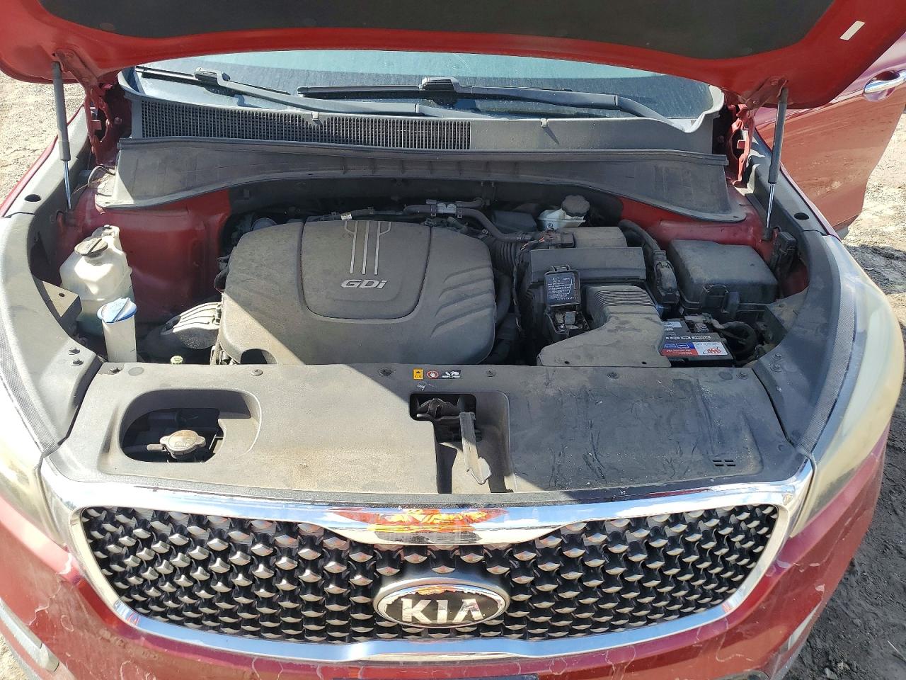 2016 Kia Sorento Ex Red vin: 5XYPH4A56GG041830