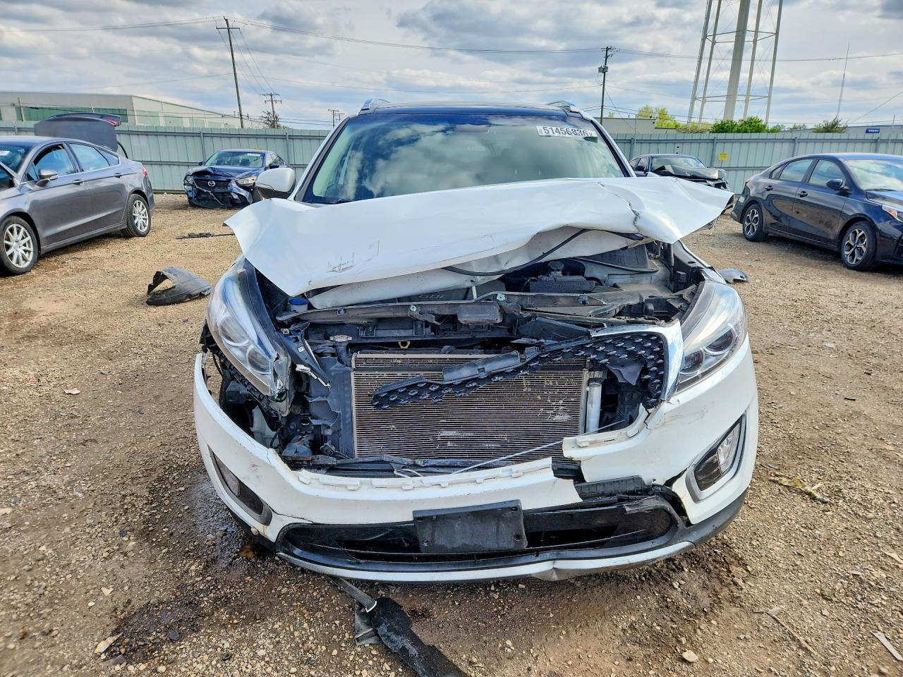 2016 Kia Sorento Ex White vin: 5XYPH4A59GG174856