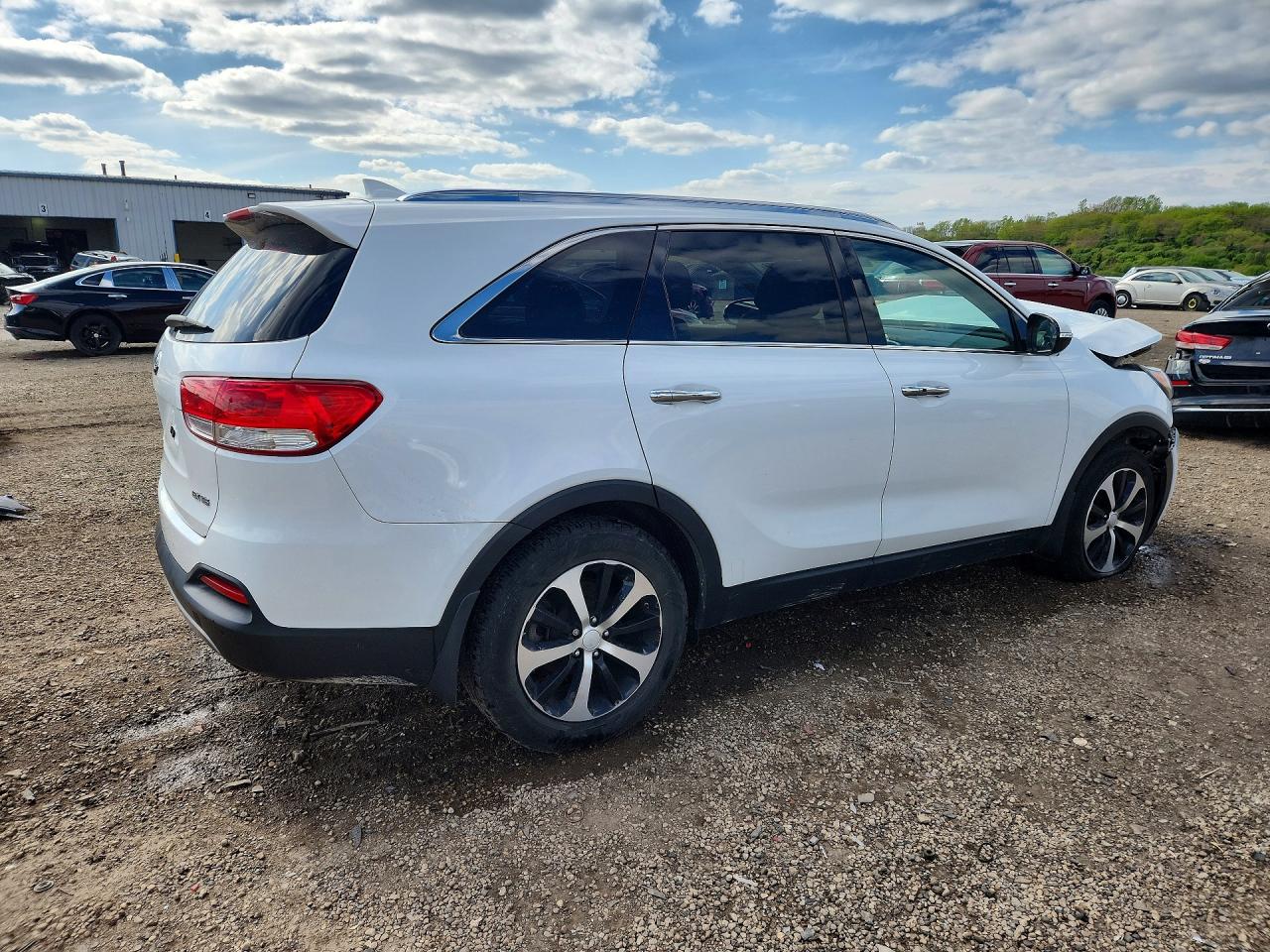 2016 Kia Sorento Ex White vin: 5XYPH4A59GG174856