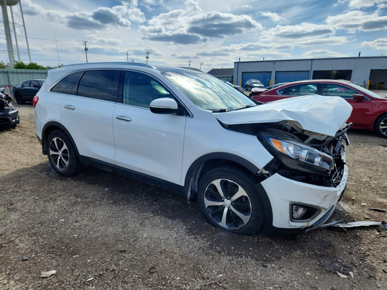 2016 Kia Sorento Ex White vin: 5XYPH4A59GG174856