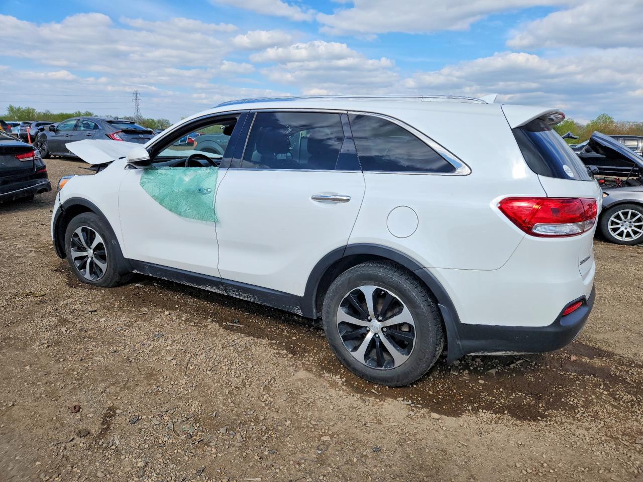 2016 Kia Sorento Ex White vin: 5XYPH4A59GG174856