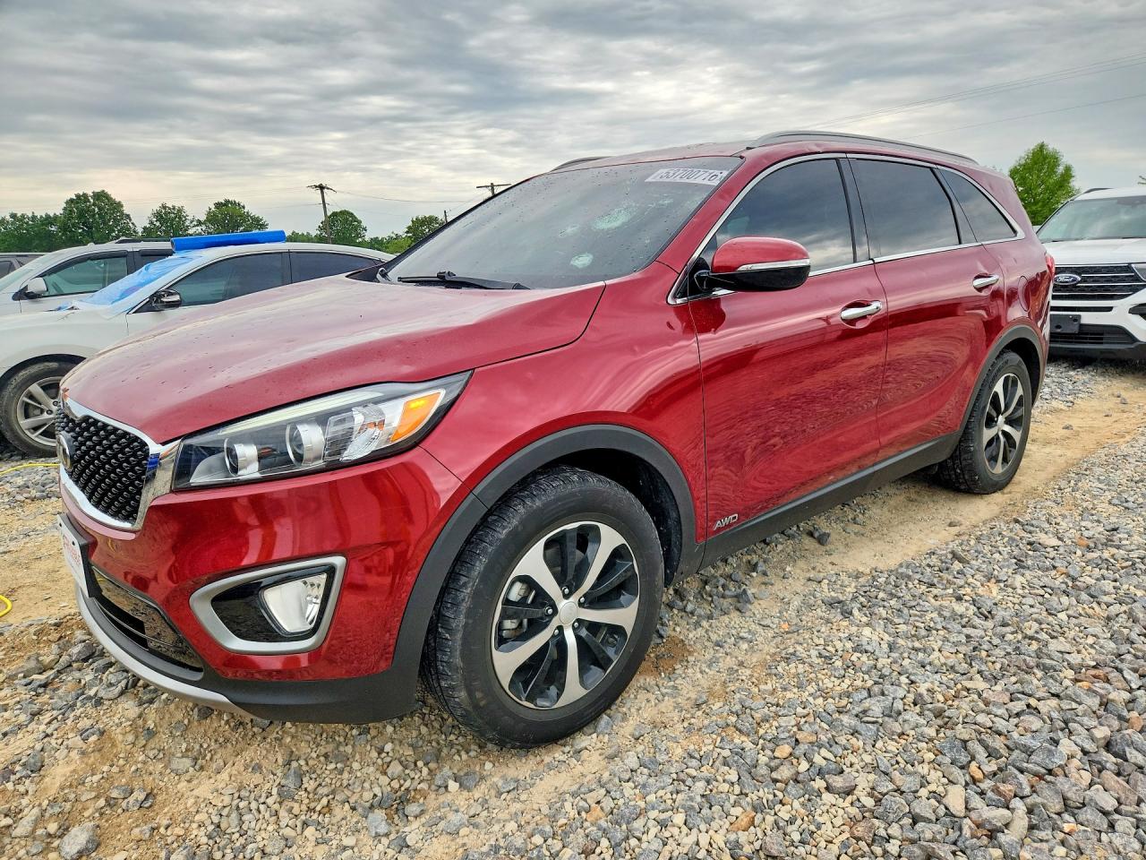2016 Kia Sorento Ex Burgundy vin: 5XYPHDA12GG029770