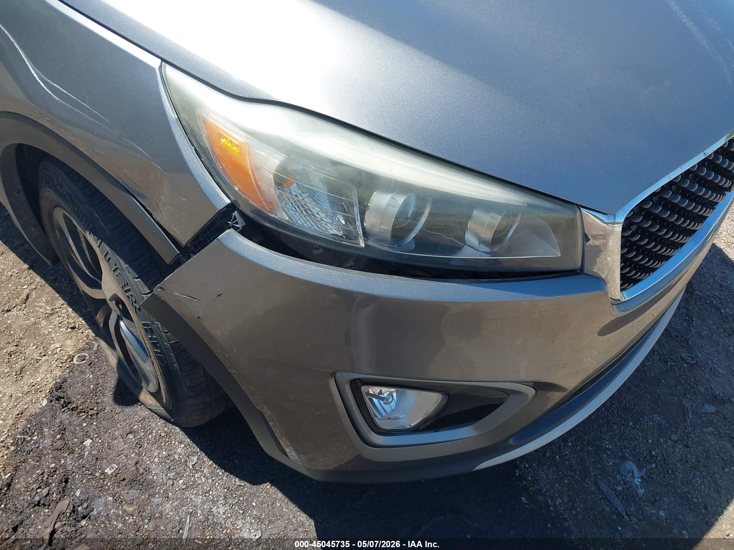 2016 Kia Sorento 2.0t Ex Gray vin: 5XYPHDA18GG030633