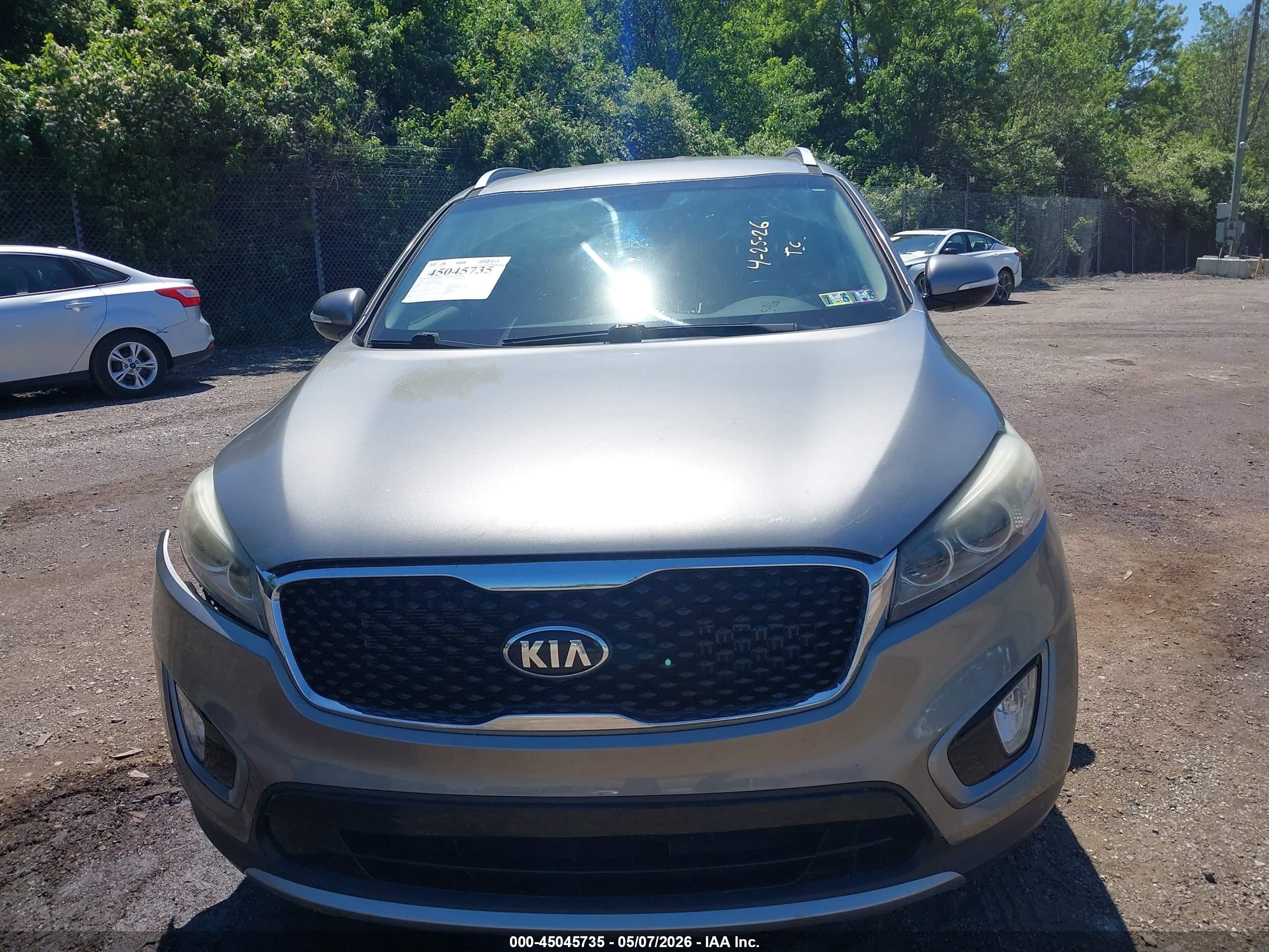 2016 Kia Sorento 2.0t Ex Gray vin: 5XYPHDA18GG030633