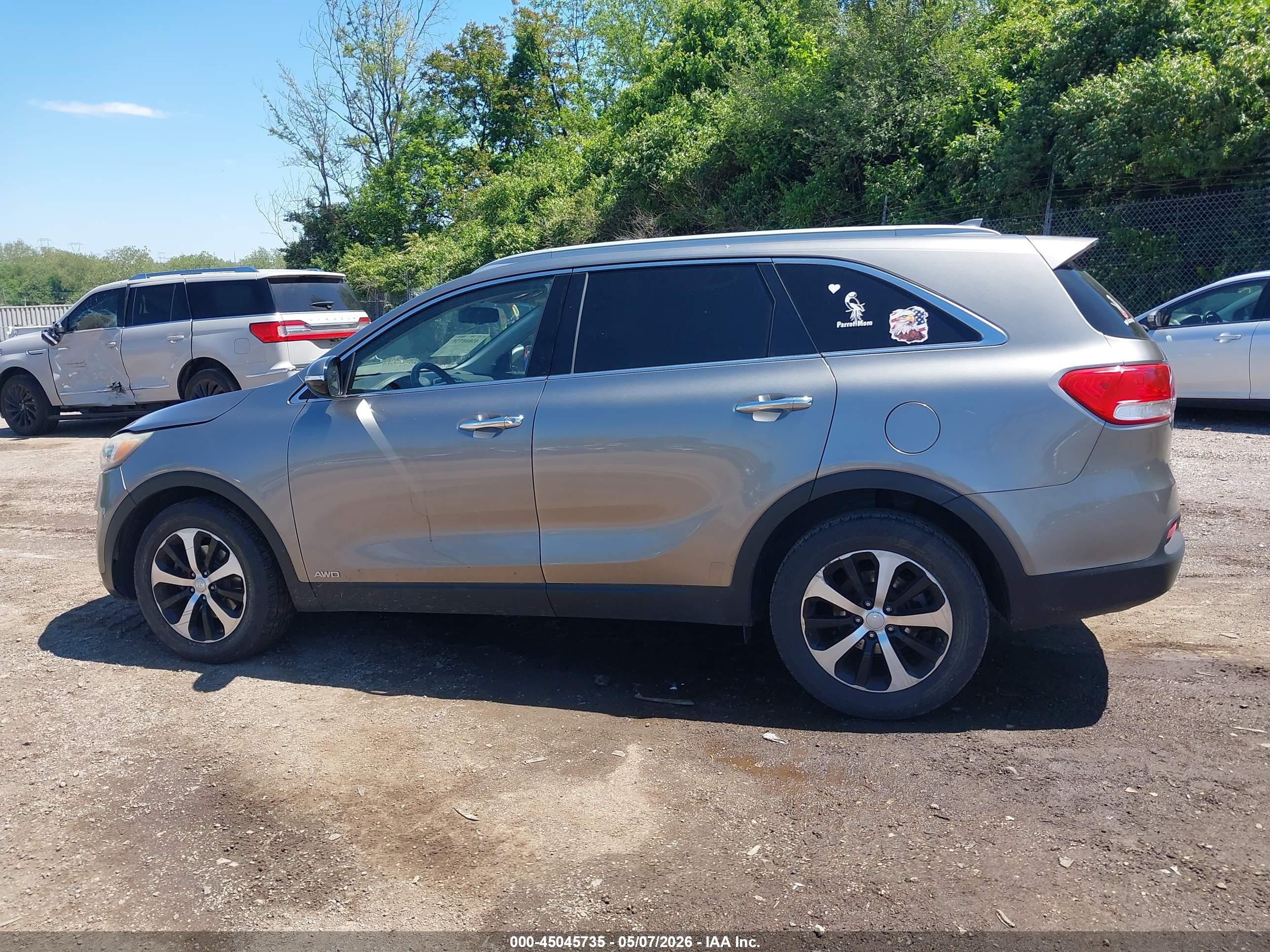 2016 Kia Sorento 2.0t Ex Gray vin: 5XYPHDA18GG030633