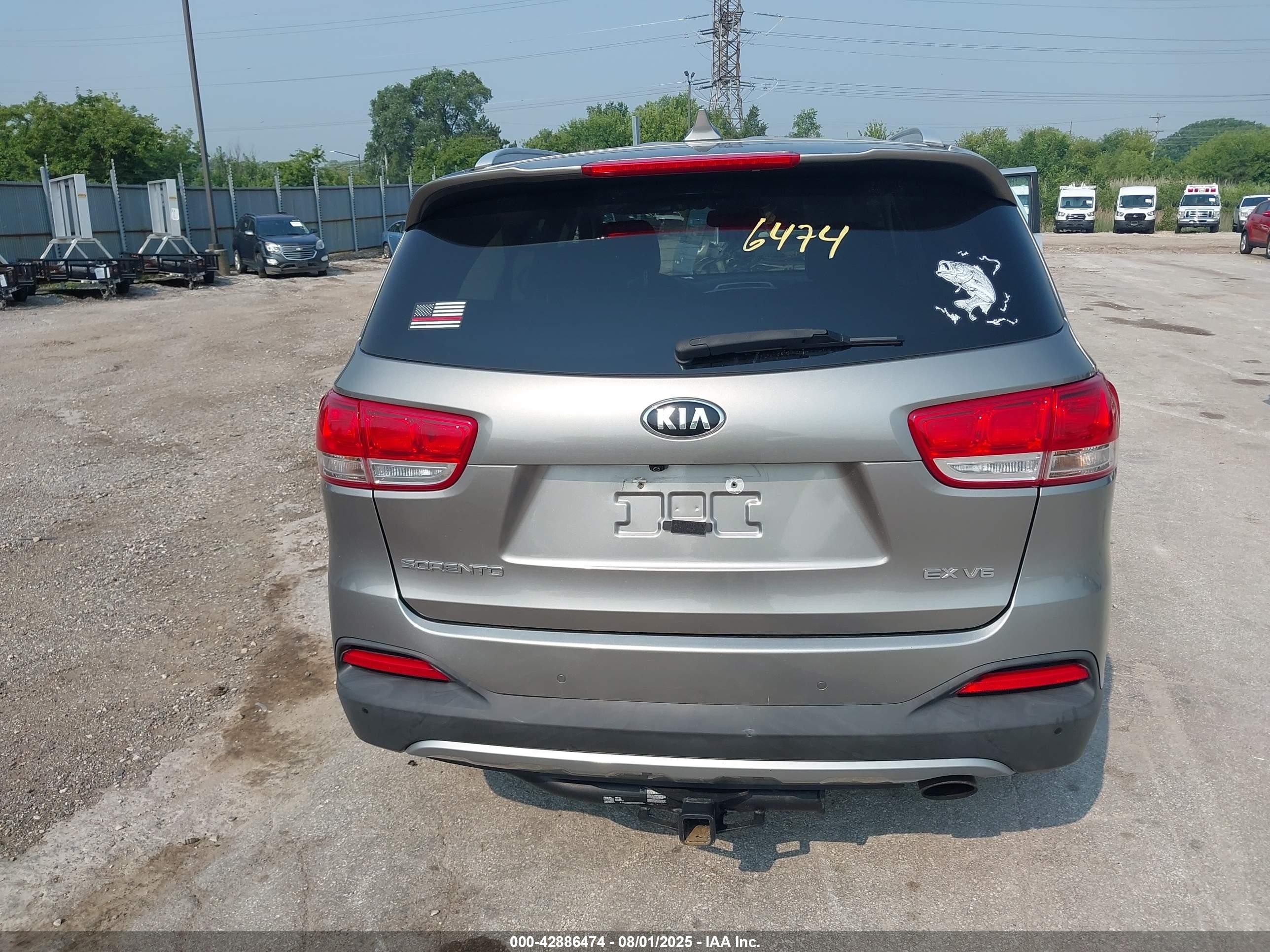 2017 Kia Sorento 3.3l Ex Gray vin: 5XYPHDA50HG243368
