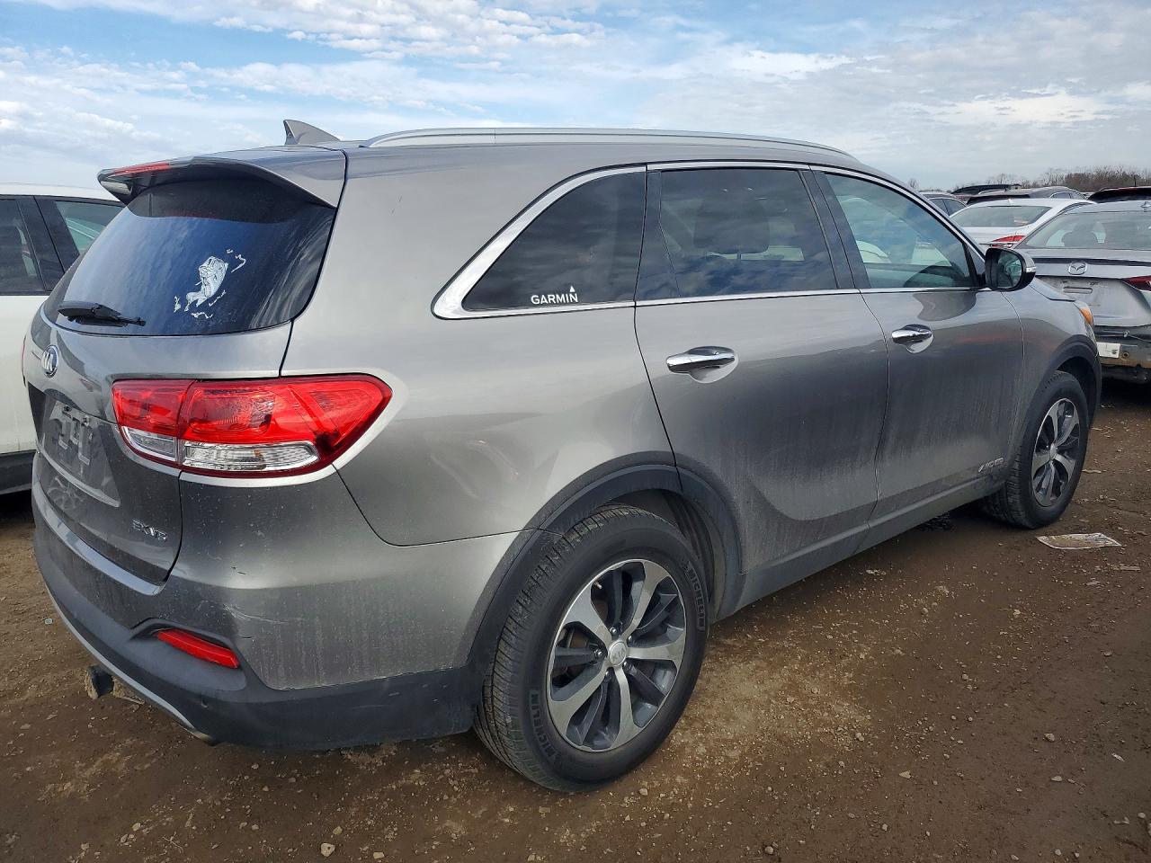 2017 Kia Sorento Ex V6 Silver vin: 5XYPHDA50HG243368