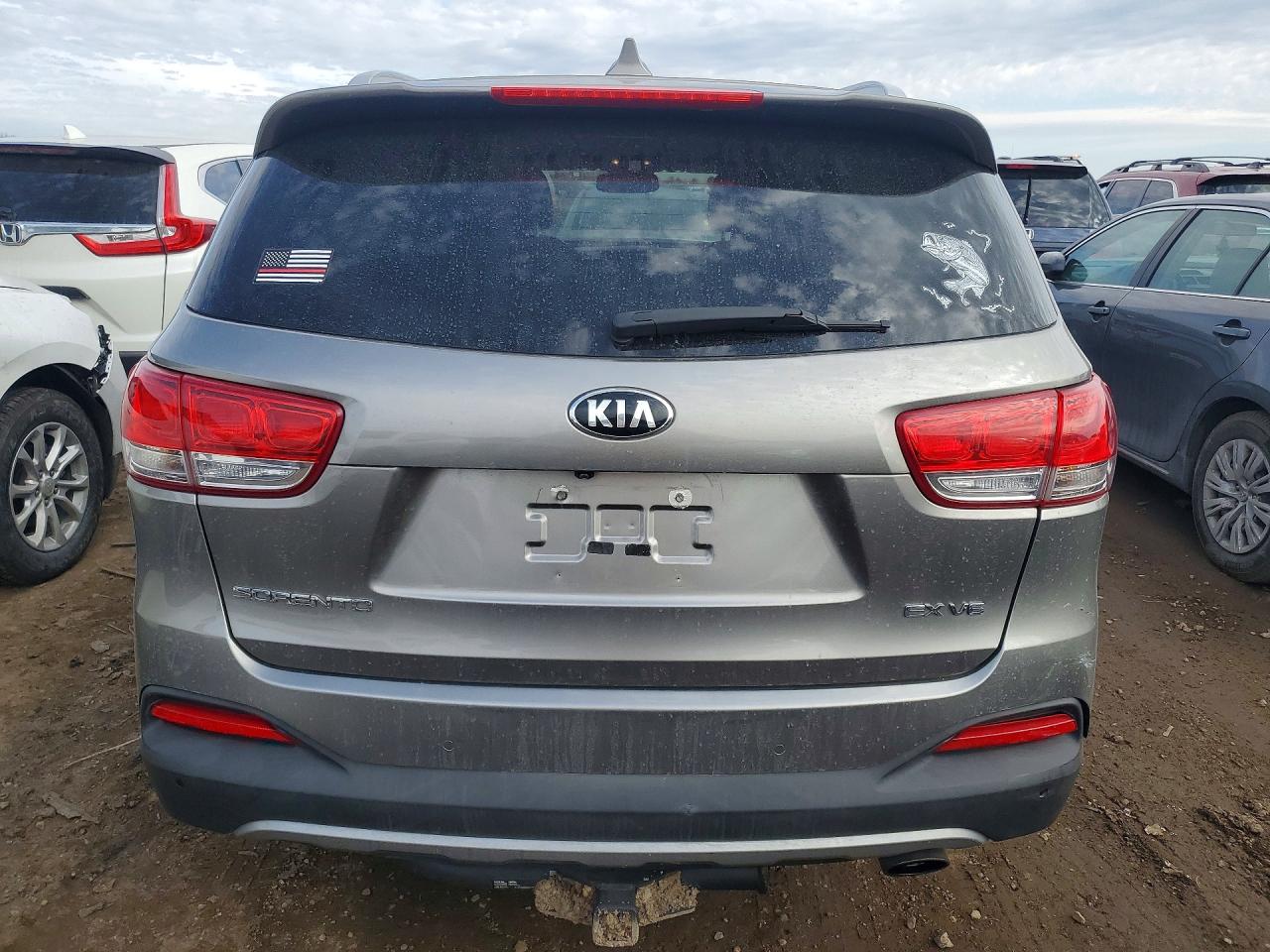 2017 Kia Sorento Ex V6 Silver vin: 5XYPHDA50HG243368