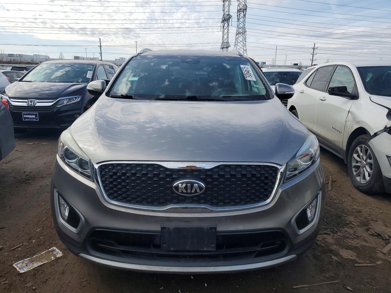 2017 Kia Sorento Ex V6 Silver vin: 5XYPHDA50HG243368