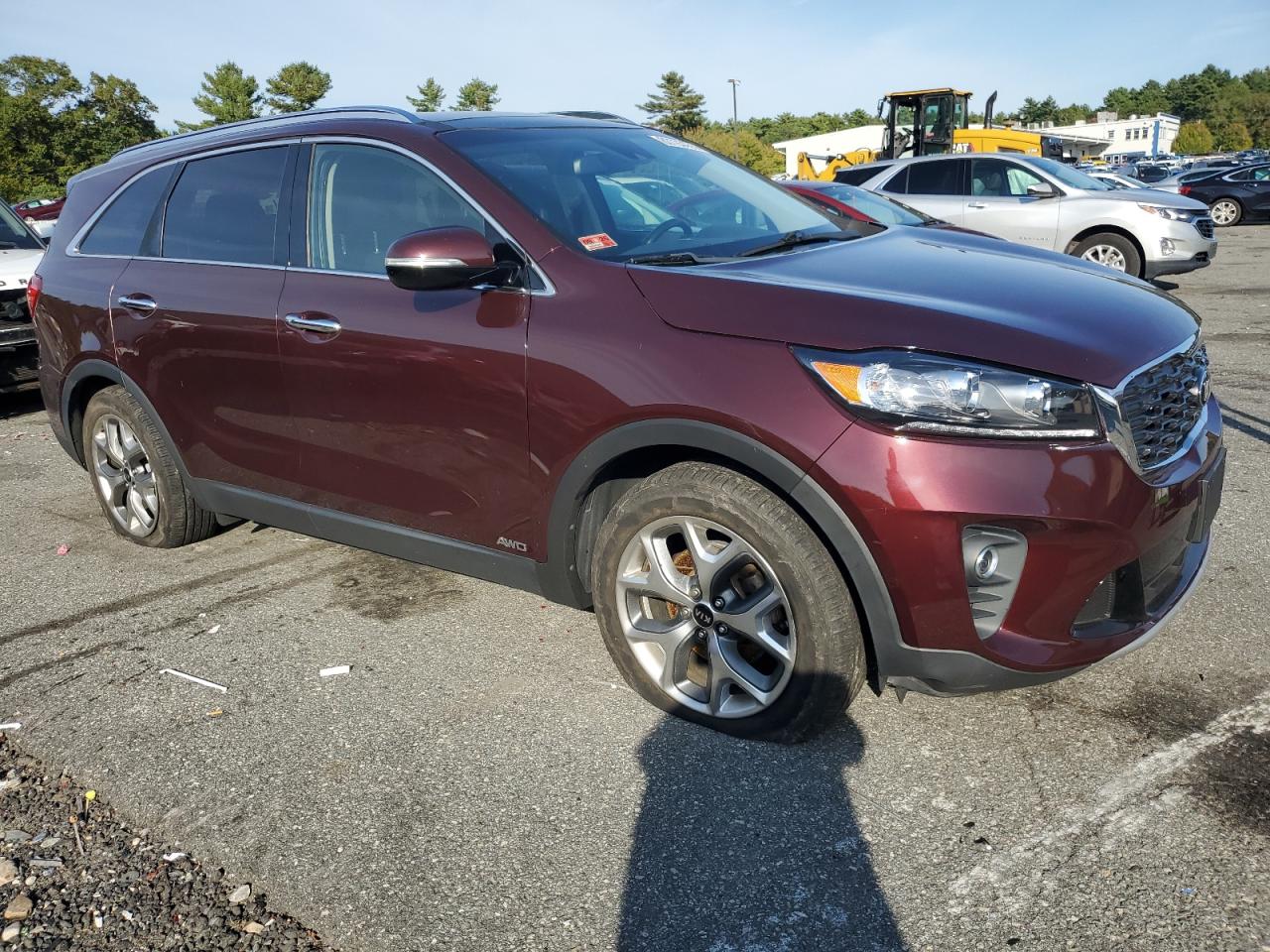 2019 Kia Sorento Ex Sport Темно-бордовый vin: 5XYPHDA52KG604719