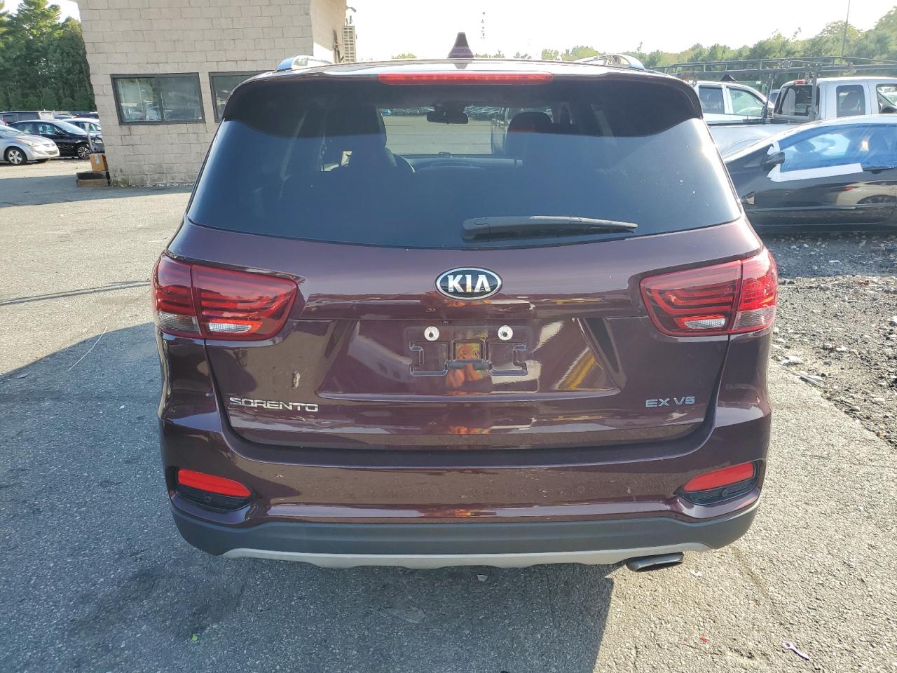 2019 Kia Sorento Ex Sport Темно-бордовый vin: 5XYPHDA52KG604719