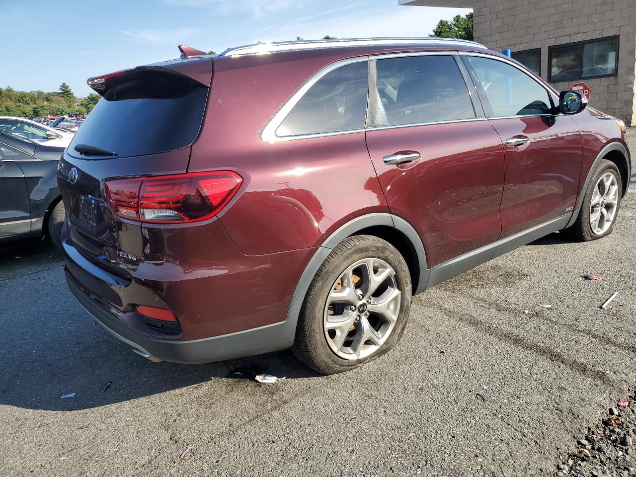 2019 Kia Sorento Ex Sport Темно-бордовый vin: 5XYPHDA52KG604719