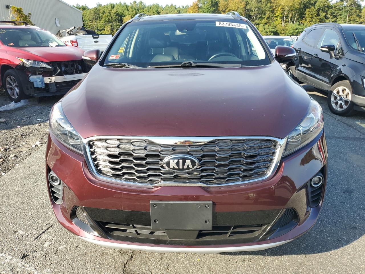 2019 Kia Sorento Ex Sport Темно-бордовый vin: 5XYPHDA52KG604719