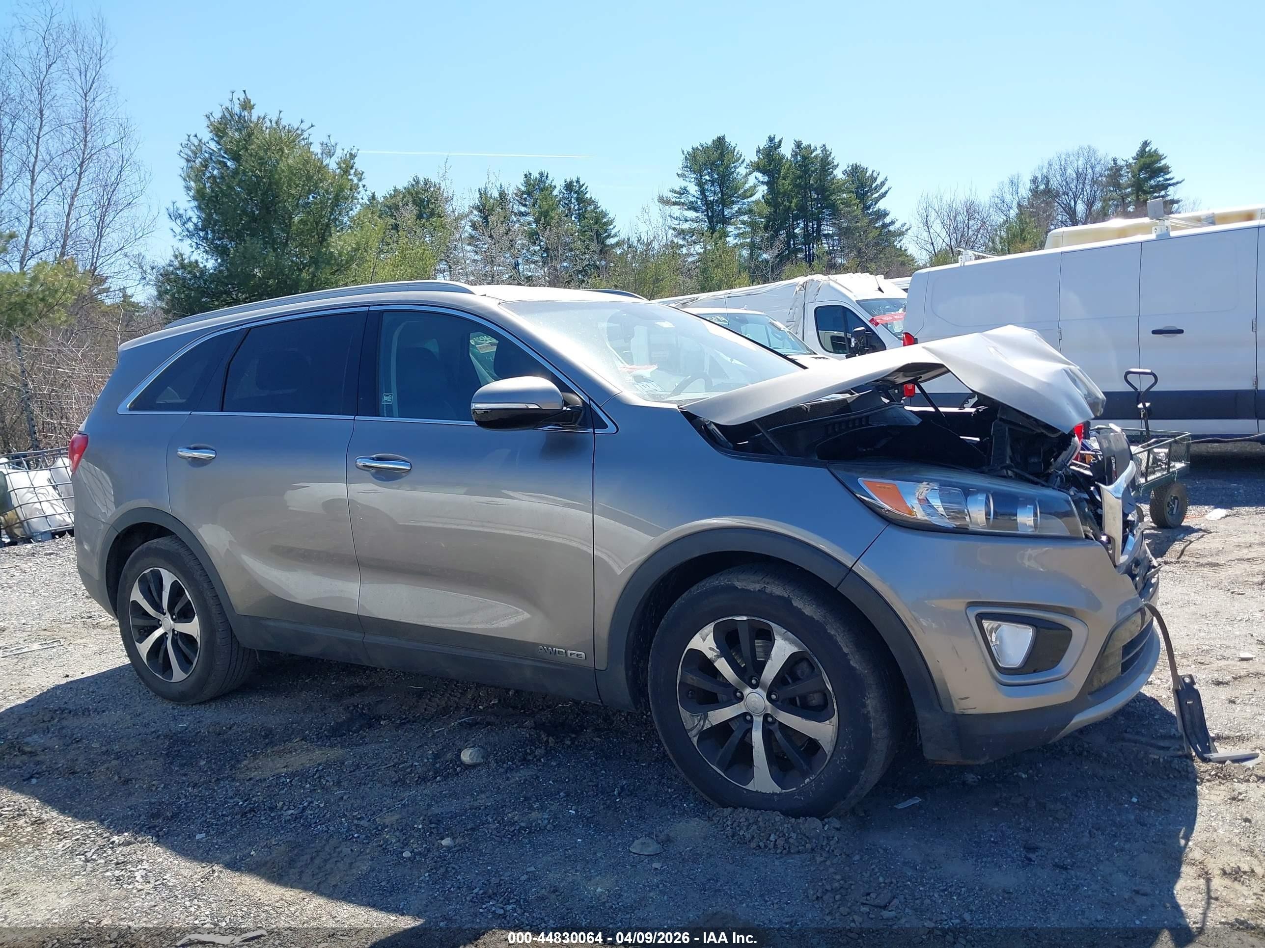 2016 Kia Sorento 3.3l Ex Gray vin: 5XYPHDA56GG152765