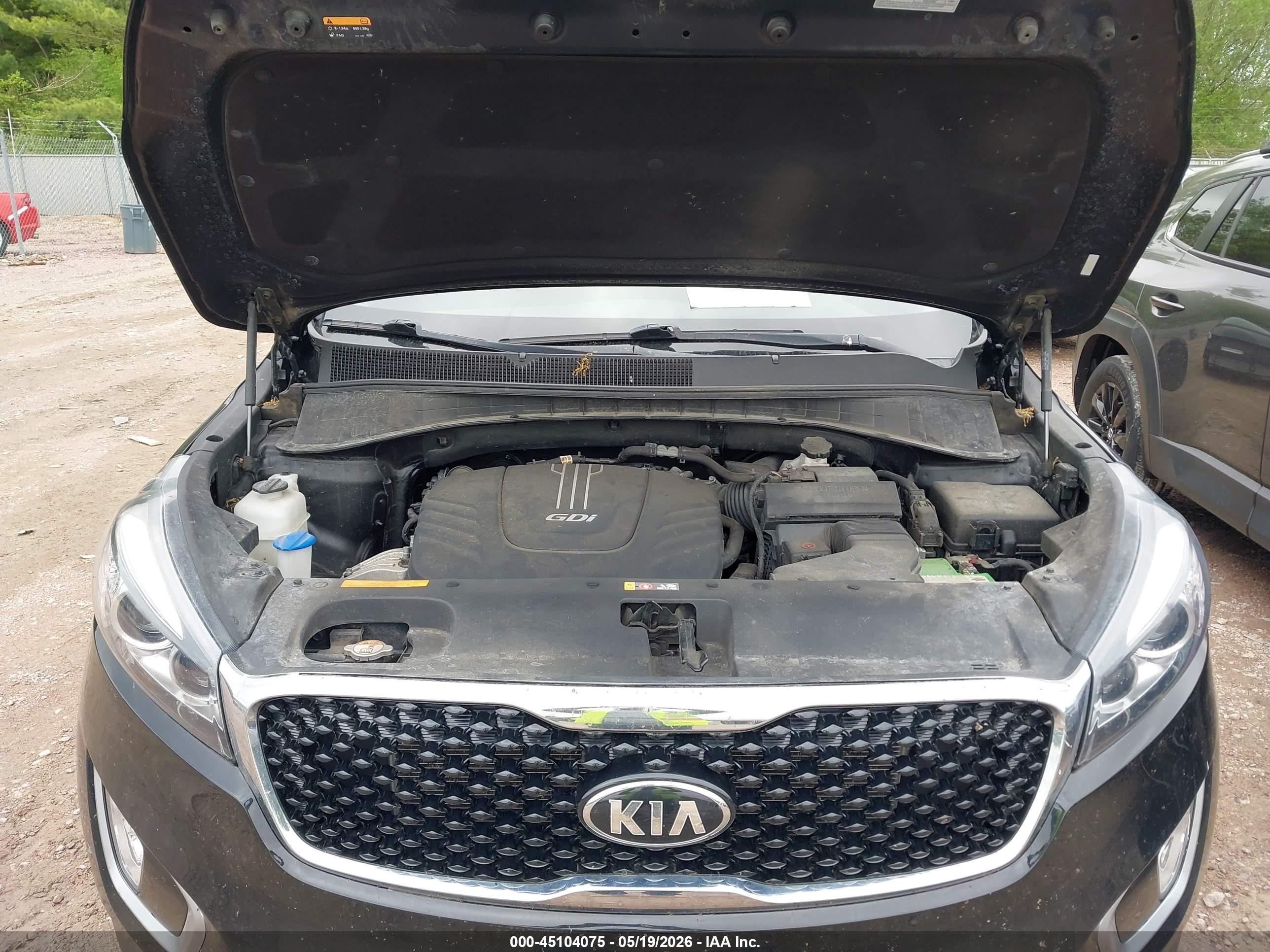 2017 Kia Sorento 3.3l Ex Black vin: 5XYPHDA57HG314131