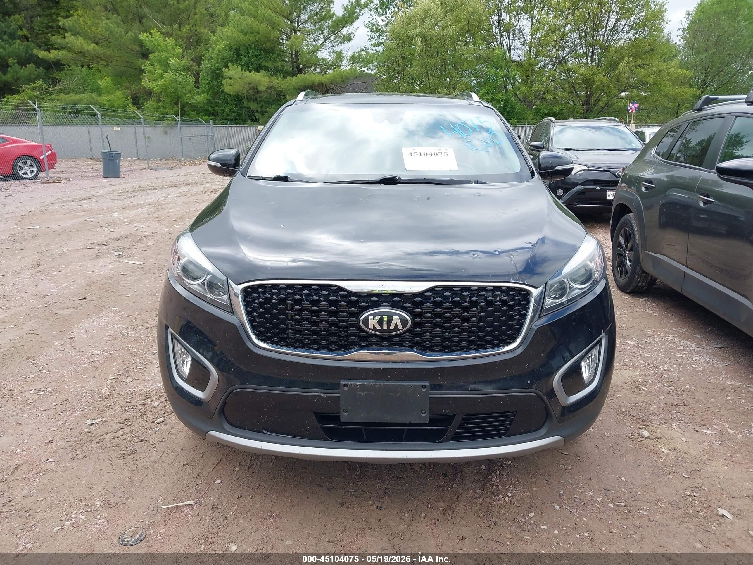 2017 Kia Sorento 3.3l Ex Black vin: 5XYPHDA57HG314131