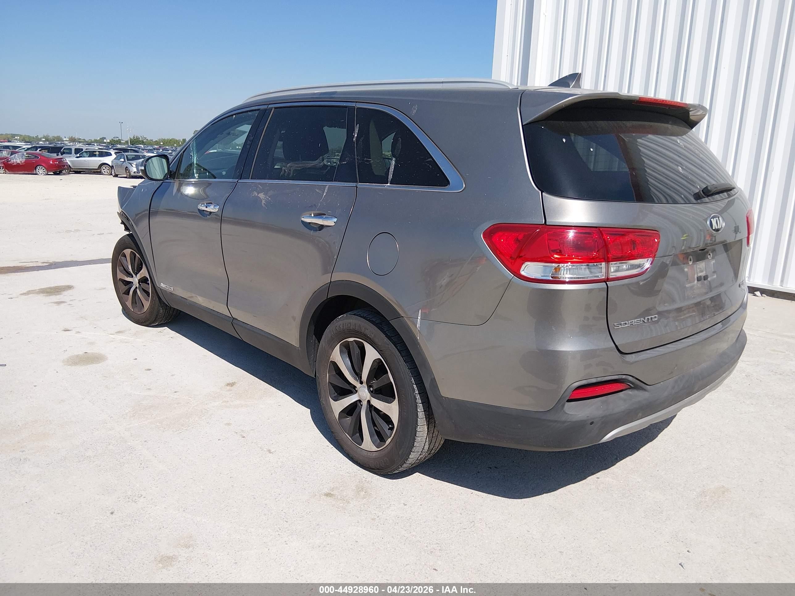 2017 Kia Sorento 3.3l Ex Gray vin: 5XYPHDA58HG296741