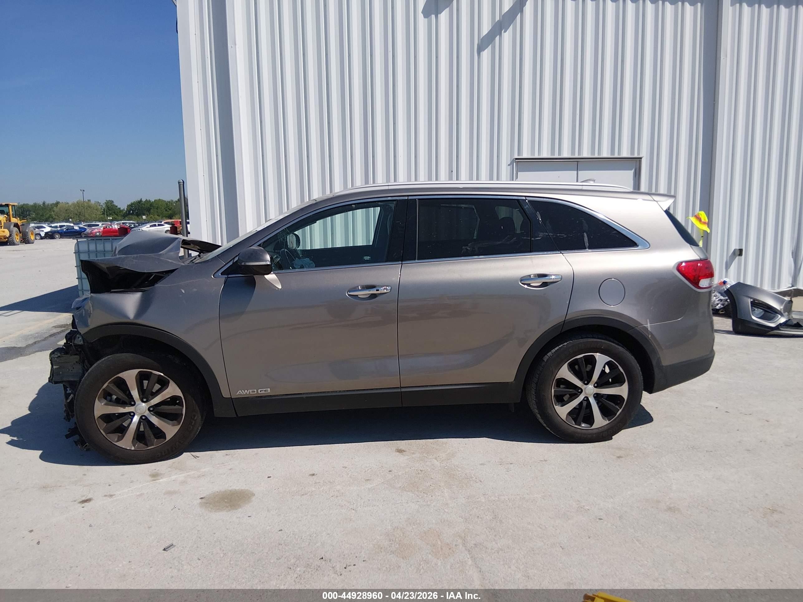 2017 Kia Sorento 3.3l Ex Gray vin: 5XYPHDA58HG296741