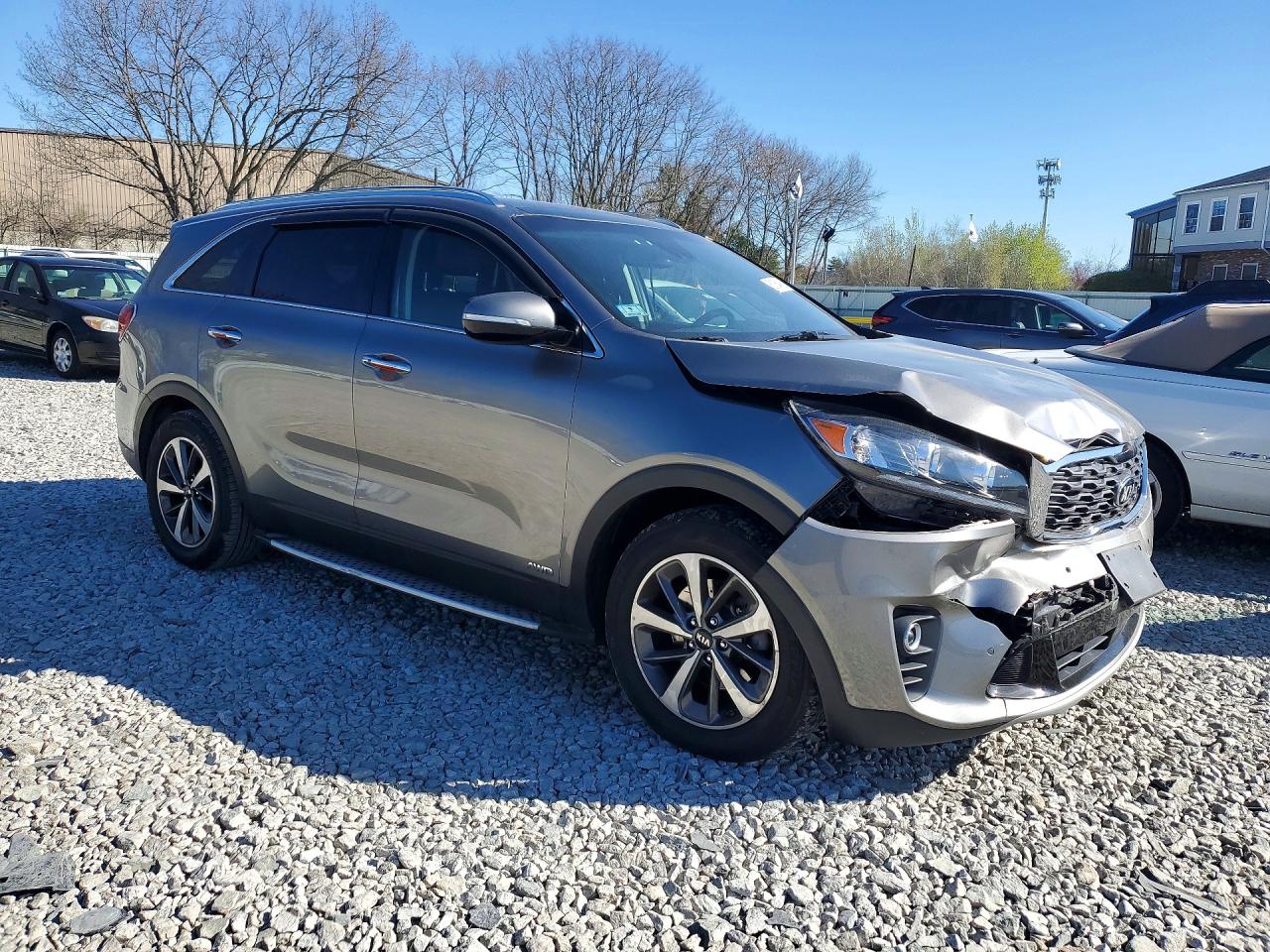 2019 Kia Sorento Ex V6 Gray vin: 5XYPHDA59KG499967