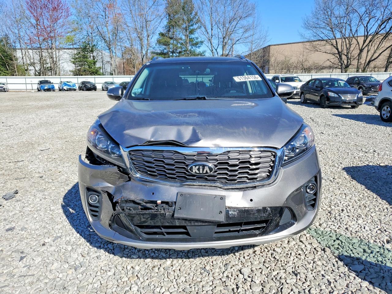 2019 Kia Sorento Ex V6 Gray vin: 5XYPHDA59KG499967