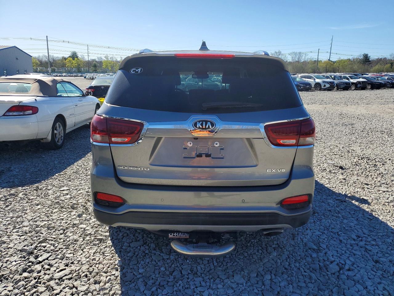 2019 Kia Sorento Ex V6 Gray vin: 5XYPHDA59KG499967