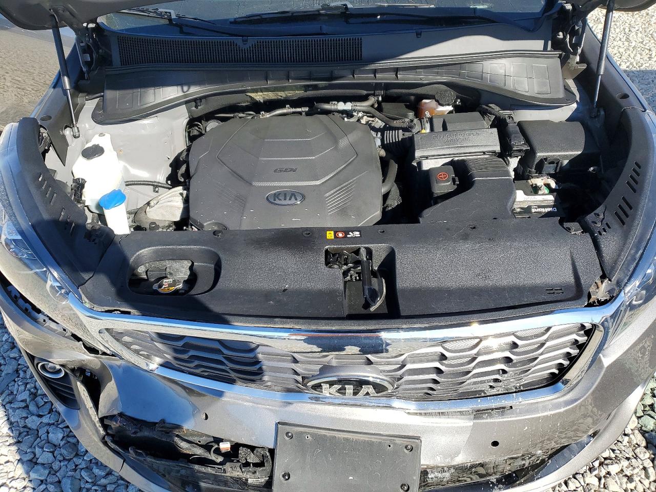 2019 Kia Sorento Ex V6 Gray vin: 5XYPHDA59KG499967