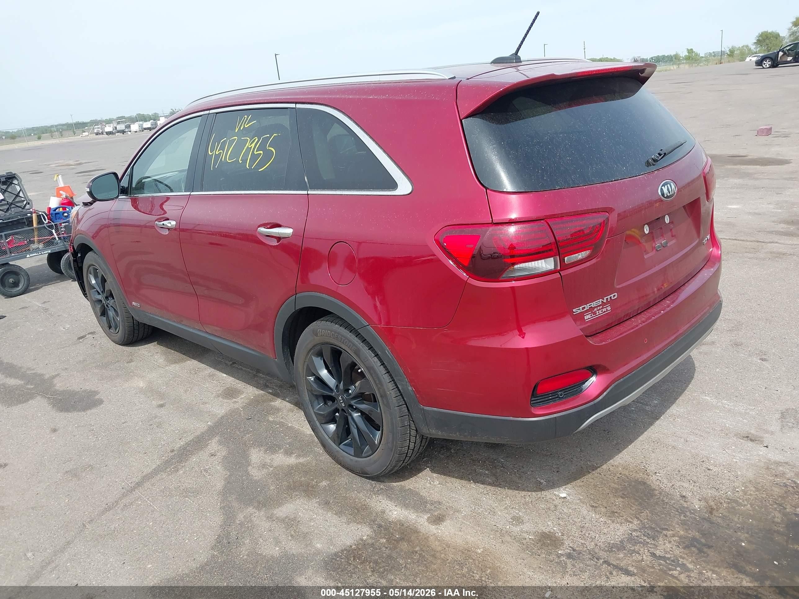 2020 Kia Sorento 3.3l Ex Red vin: 5XYPHDA59LG676244