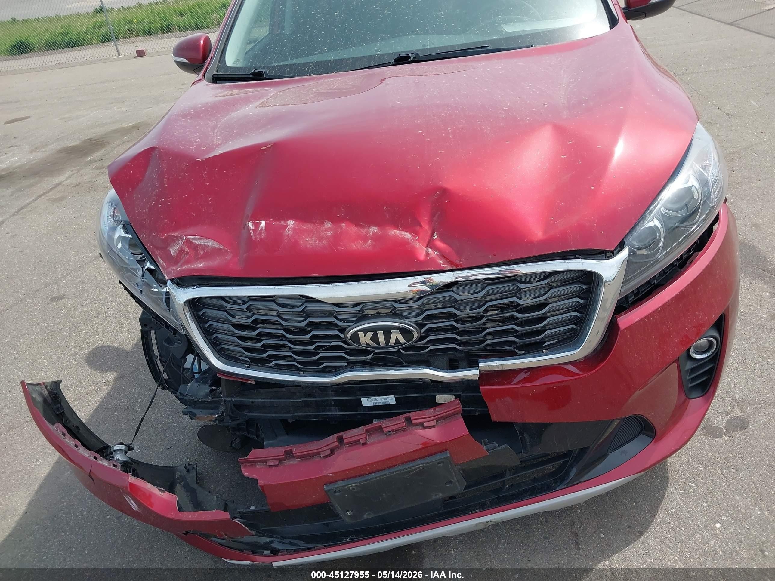 2020 Kia Sorento 3.3l Ex Red vin: 5XYPHDA59LG676244