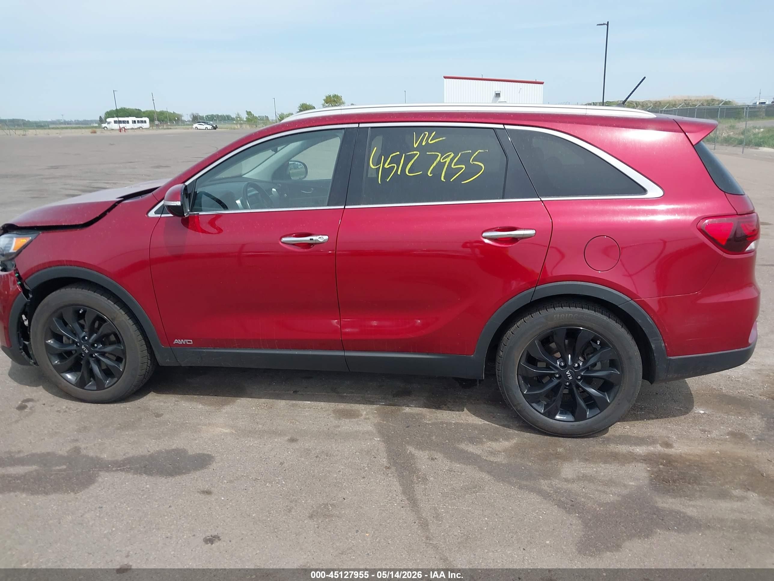 2020 Kia Sorento 3.3l Ex Red vin: 5XYPHDA59LG676244