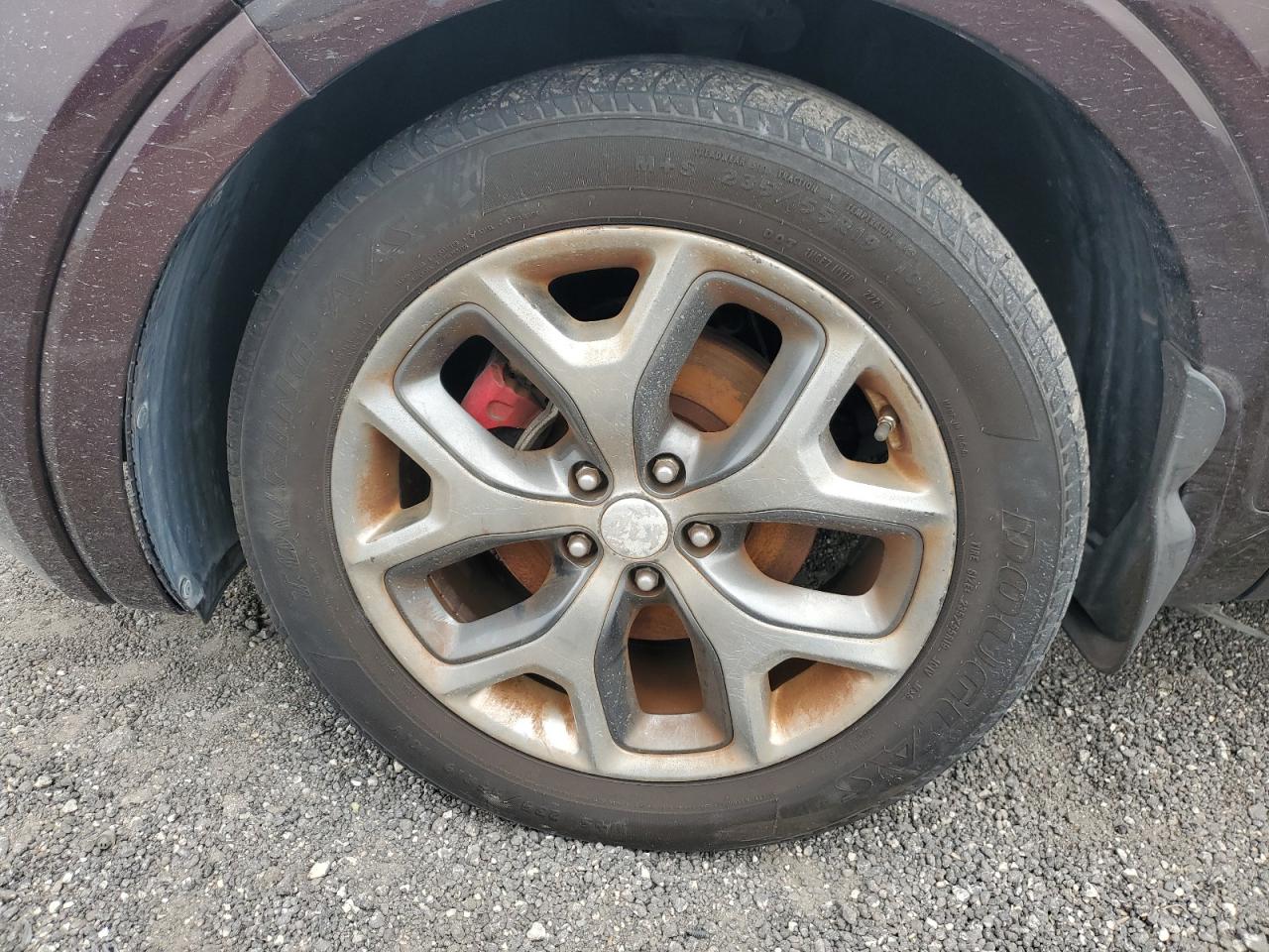2016 Kia Sorento Sx V6 Burgundy vin: 5XYPK4A51GG006419 Damage: Left Front Wheel, Curb Rash, > 12 Inches