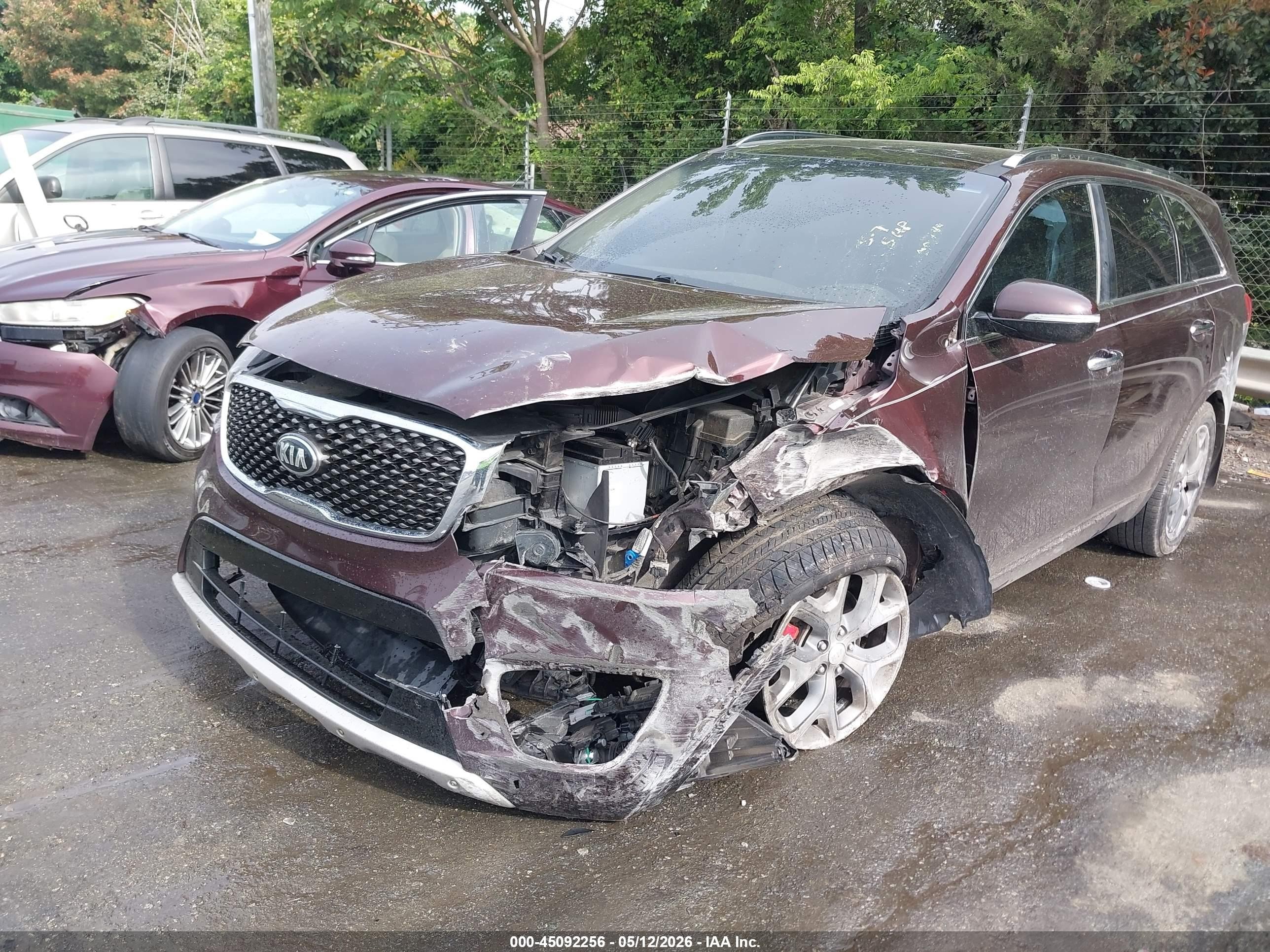 2016 Kia Sorento 3.3l Sx Burgundy vin: 5XYPK4A52GG071277