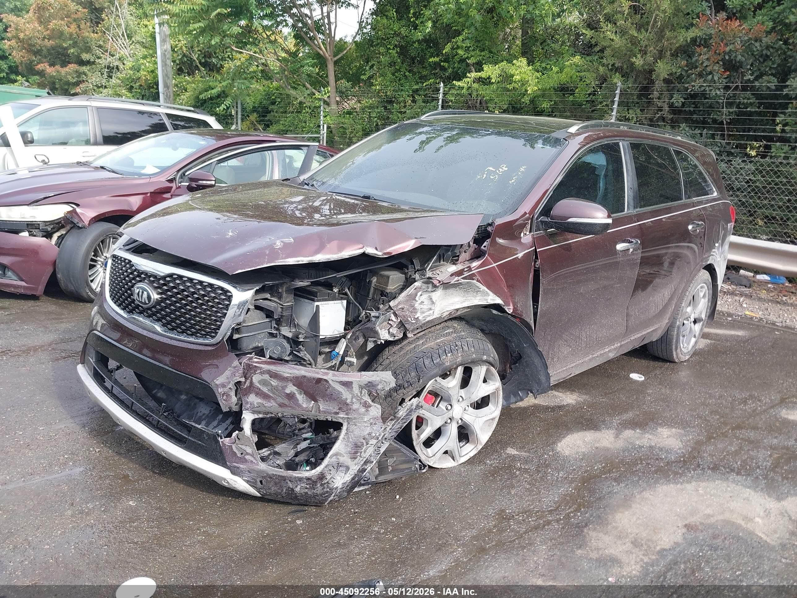 2016 Kia Sorento 3.3l Sx Burgundy vin: 5XYPK4A52GG071277