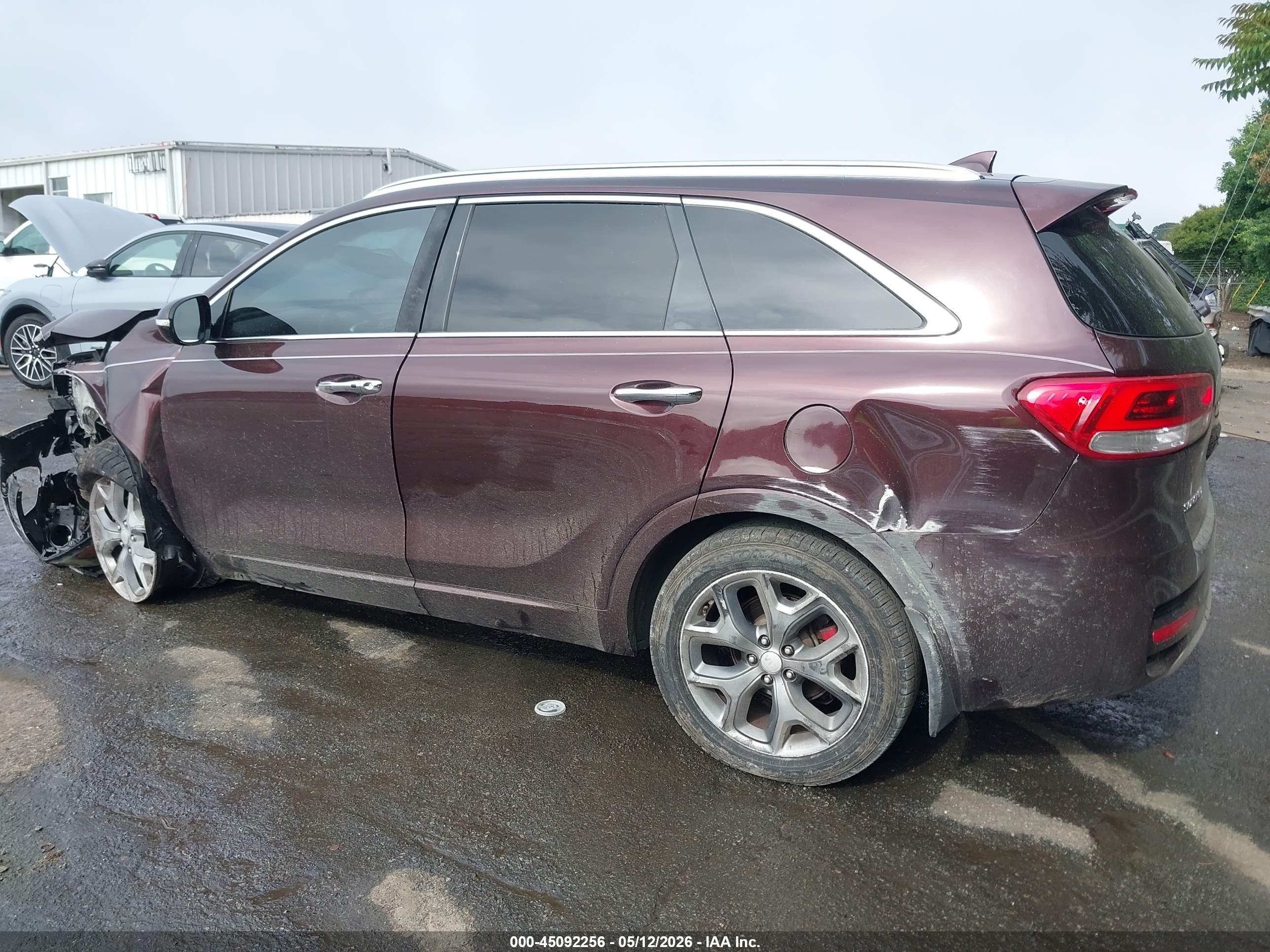 2016 Kia Sorento 3.3l Sx Burgundy vin: 5XYPK4A52GG071277