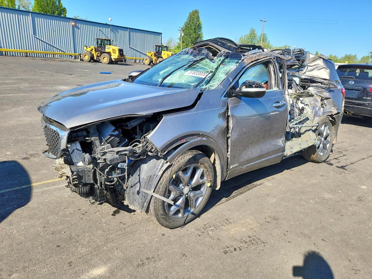 2016 Kia Sorento Sx Limited Silver vin: 5XYPKDA11GG017952
