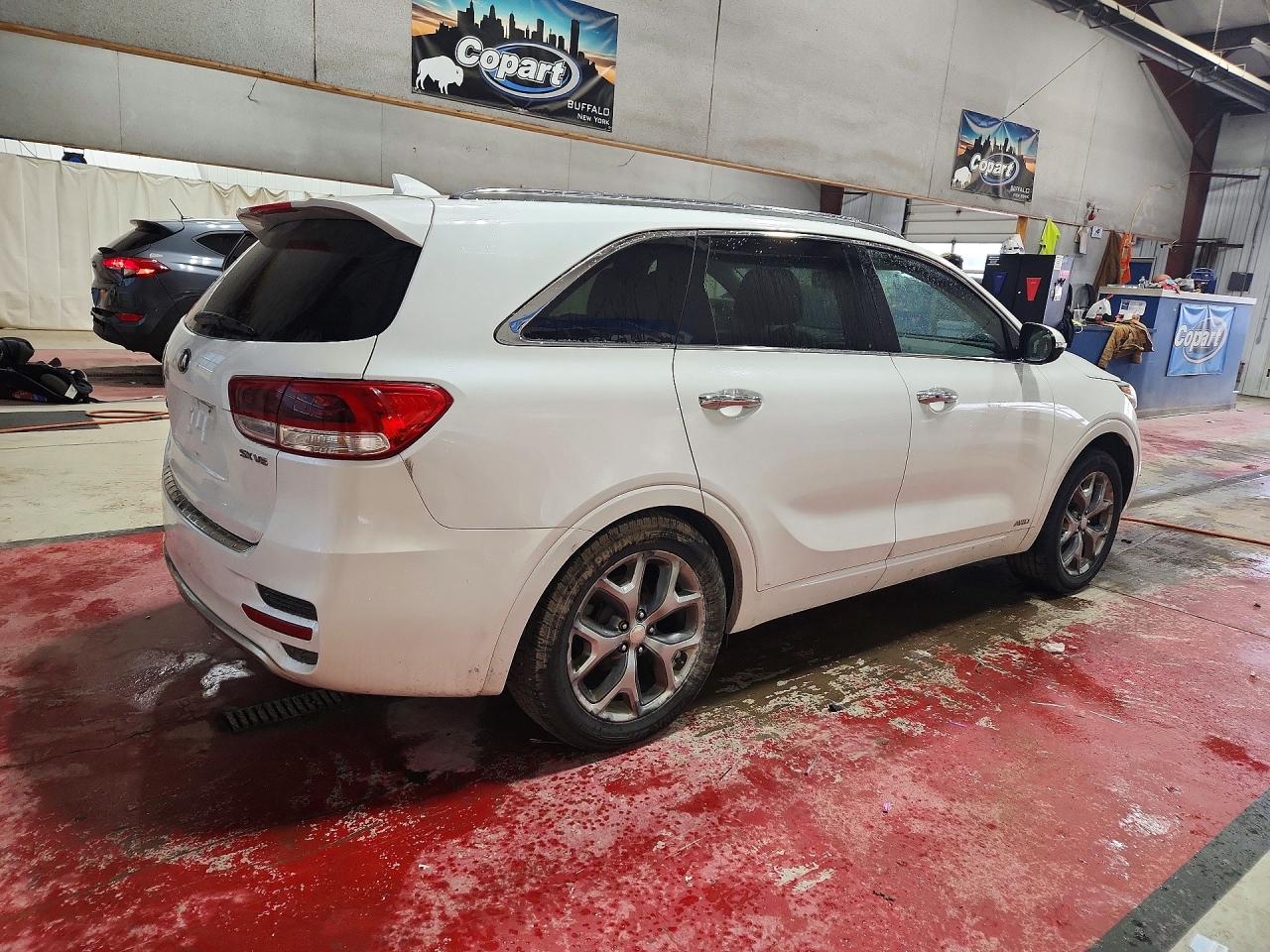 2016 Kia Sorento Sx V6 White vin: 5XYPKDA50GG016701