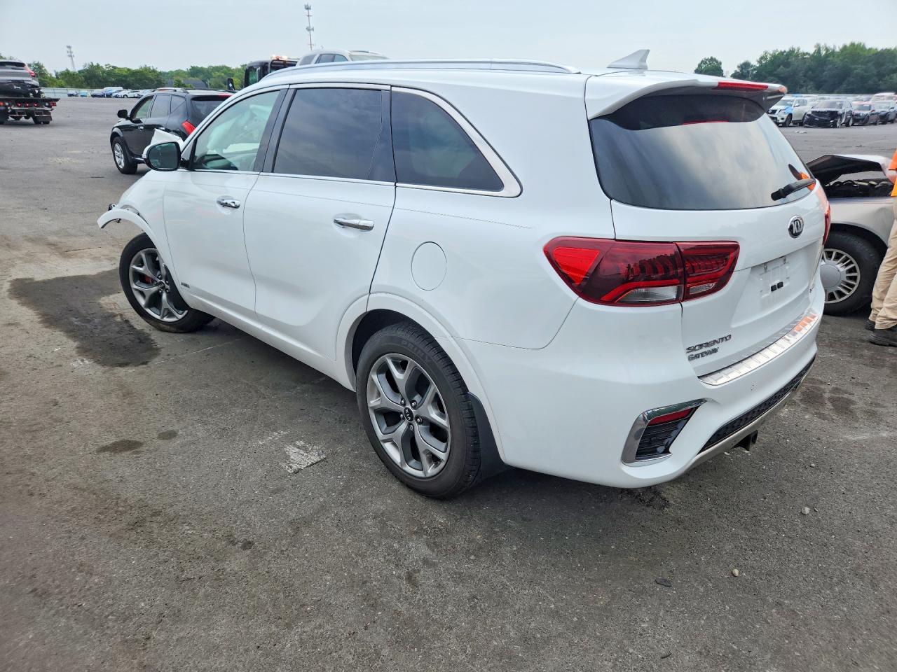2019 Kia Sorento Sx V6 White vin: 5XYPKDA52KG542580