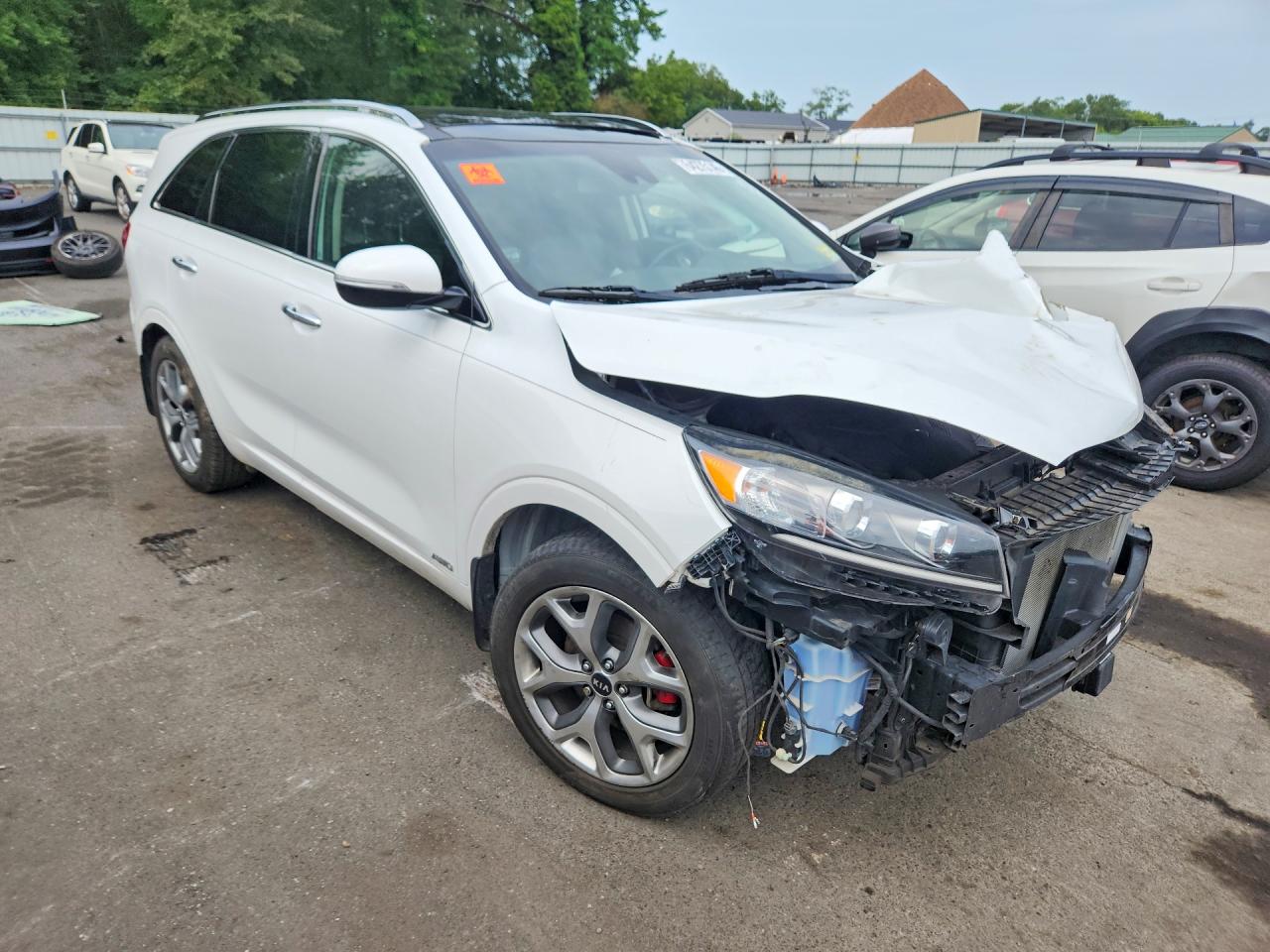 2019 Kia Sorento Sx V6 White vin: 5XYPKDA52KG542580
