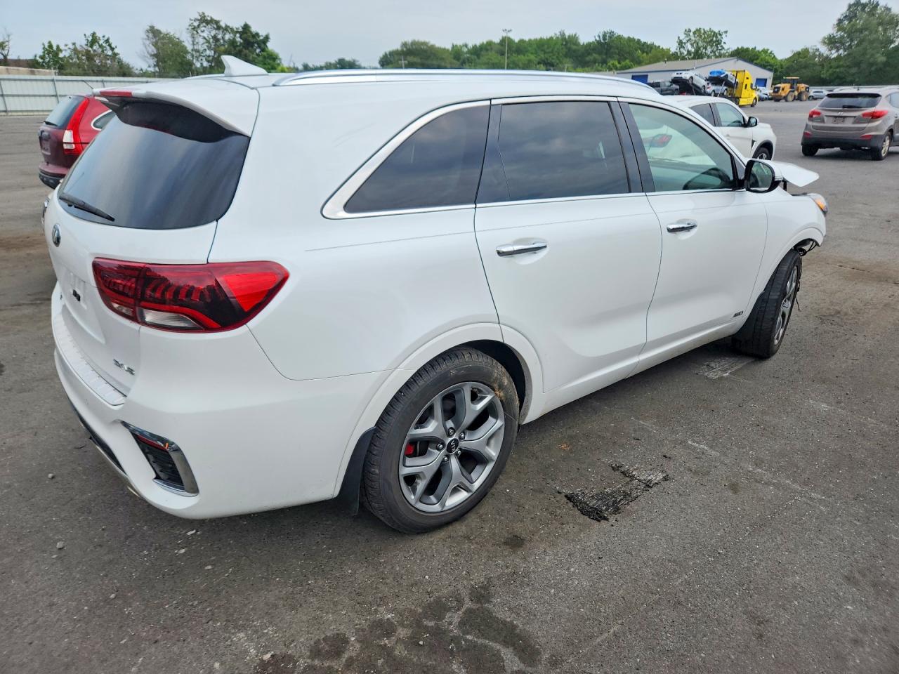 2019 Kia Sorento Sx V6 White vin: 5XYPKDA52KG542580