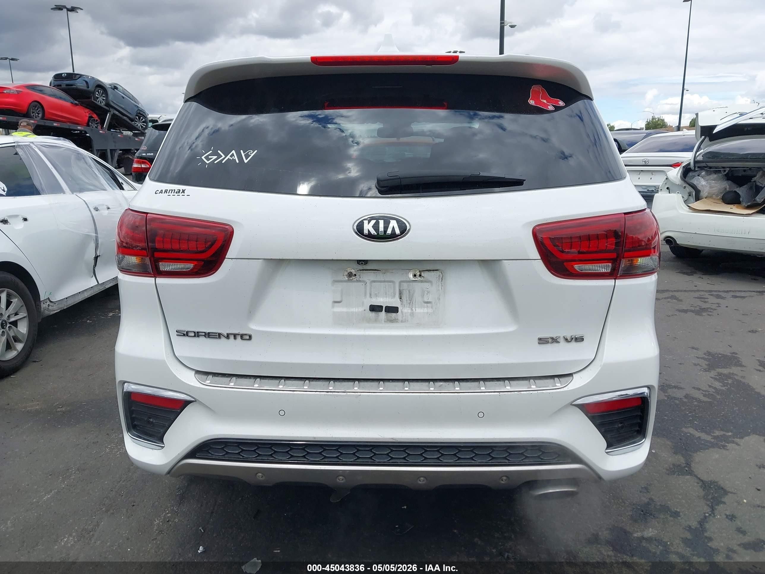 2019 Kia Sorento 3.3l Sx White vin: 5XYPKDA53KG467100