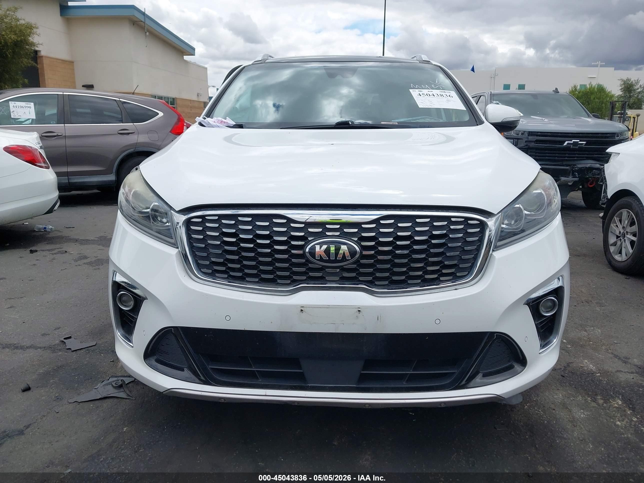 2019 Kia Sorento 3.3l Sx White vin: 5XYPKDA53KG467100