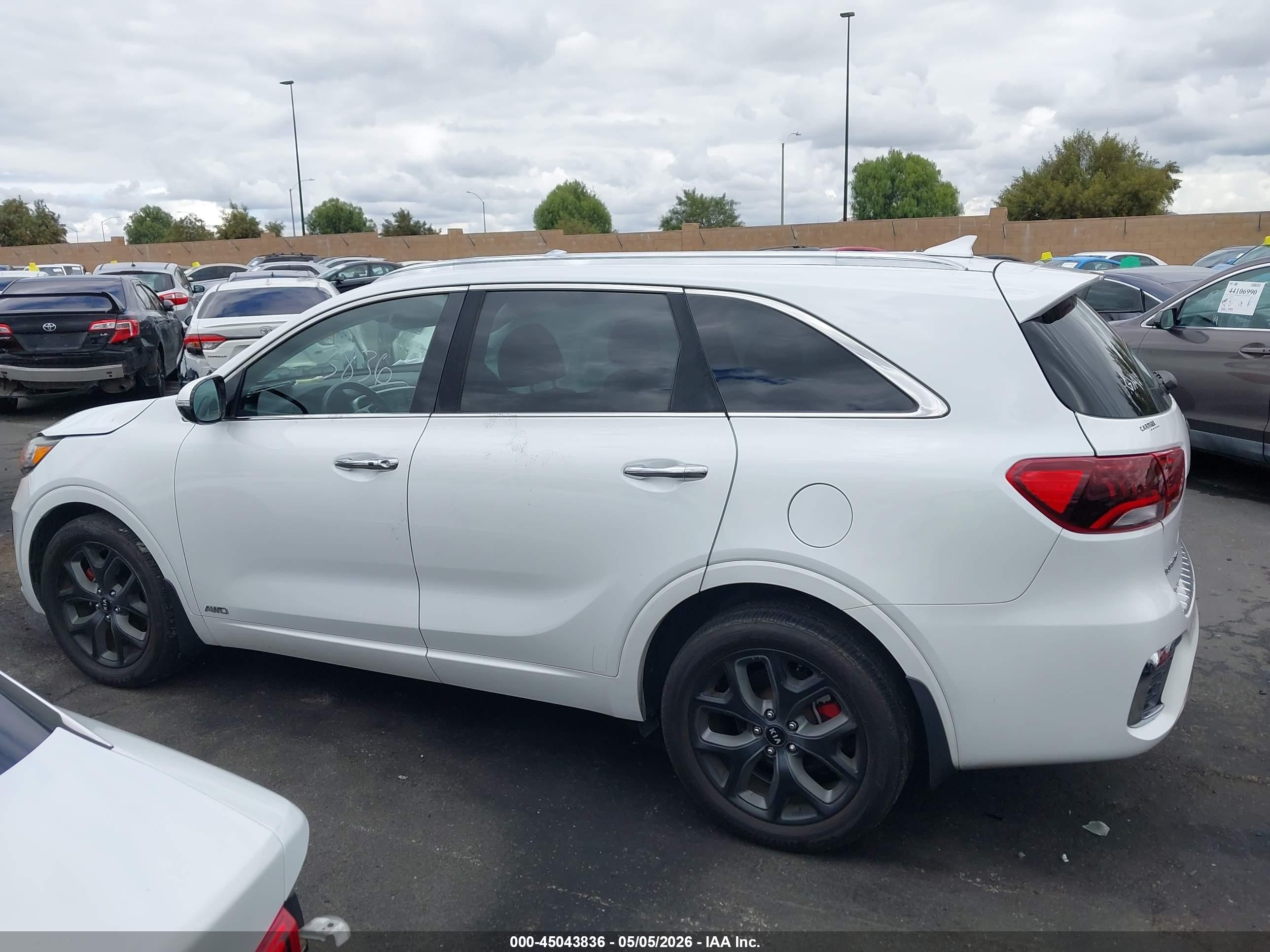 2019 Kia Sorento 3.3l Sx White vin: 5XYPKDA53KG467100
