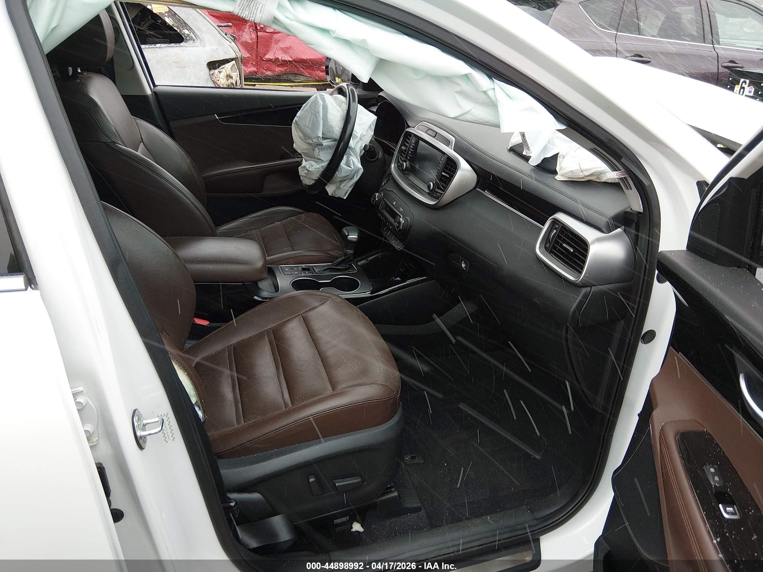 2020 Kia Sorento 3.3l Sx White vin: 5XYPKDA53LG655455