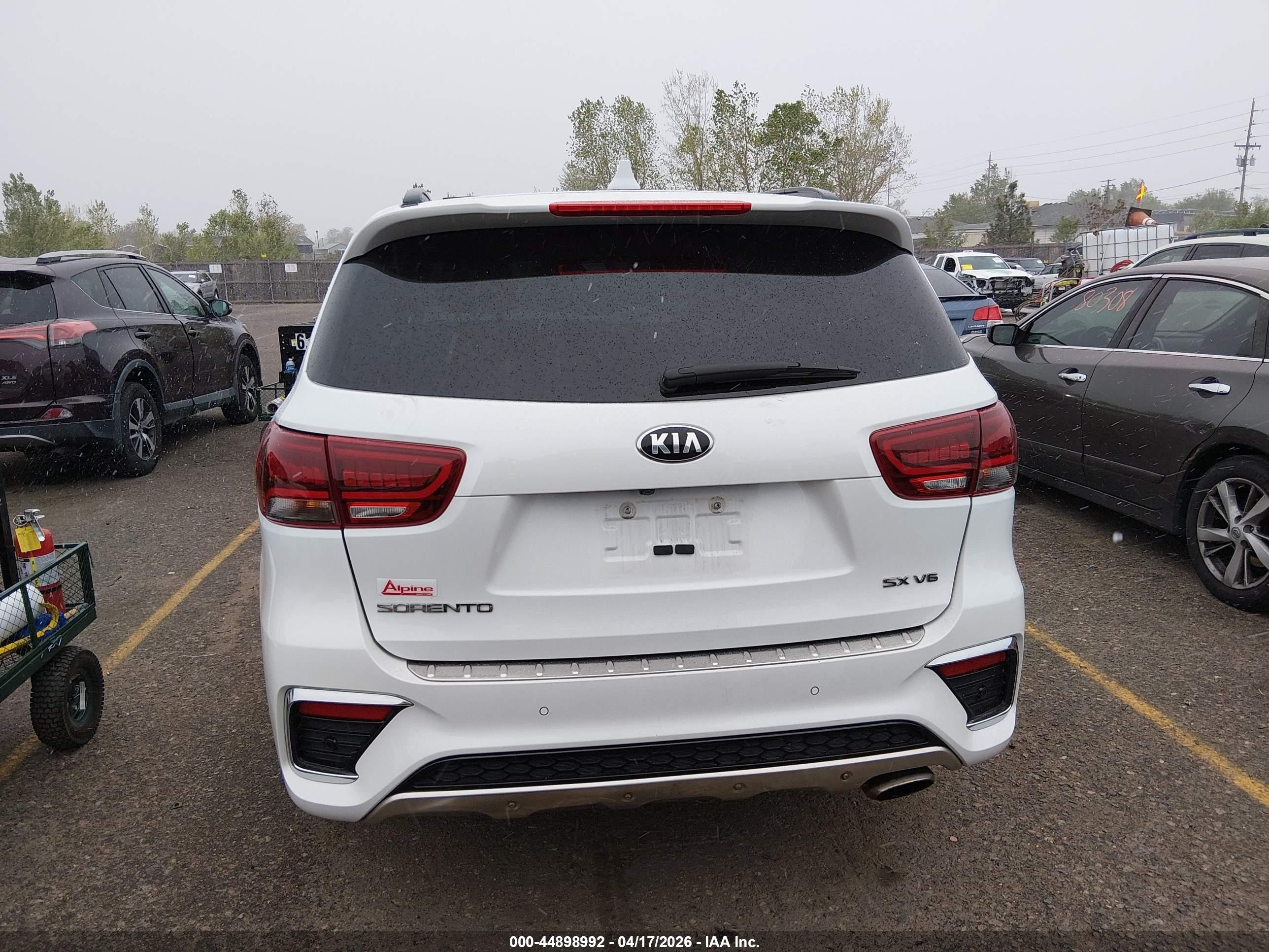 2020 Kia Sorento 3.3l Sx White vin: 5XYPKDA53LG655455