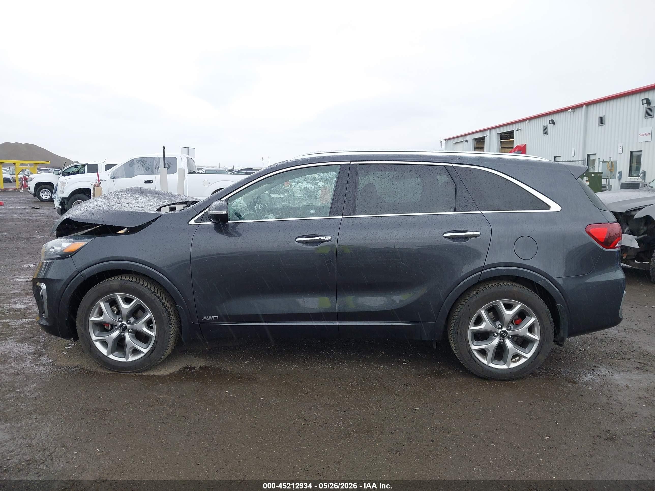 2019 Kia Sorento 3.3l Sx Gray vin: 5XYPKDA55KG557820