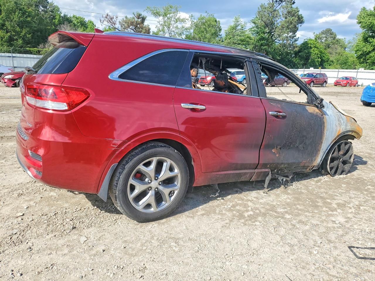 2017 Kia Sorento Sx V6 Red vin: 5XYPKDA59HG297074
